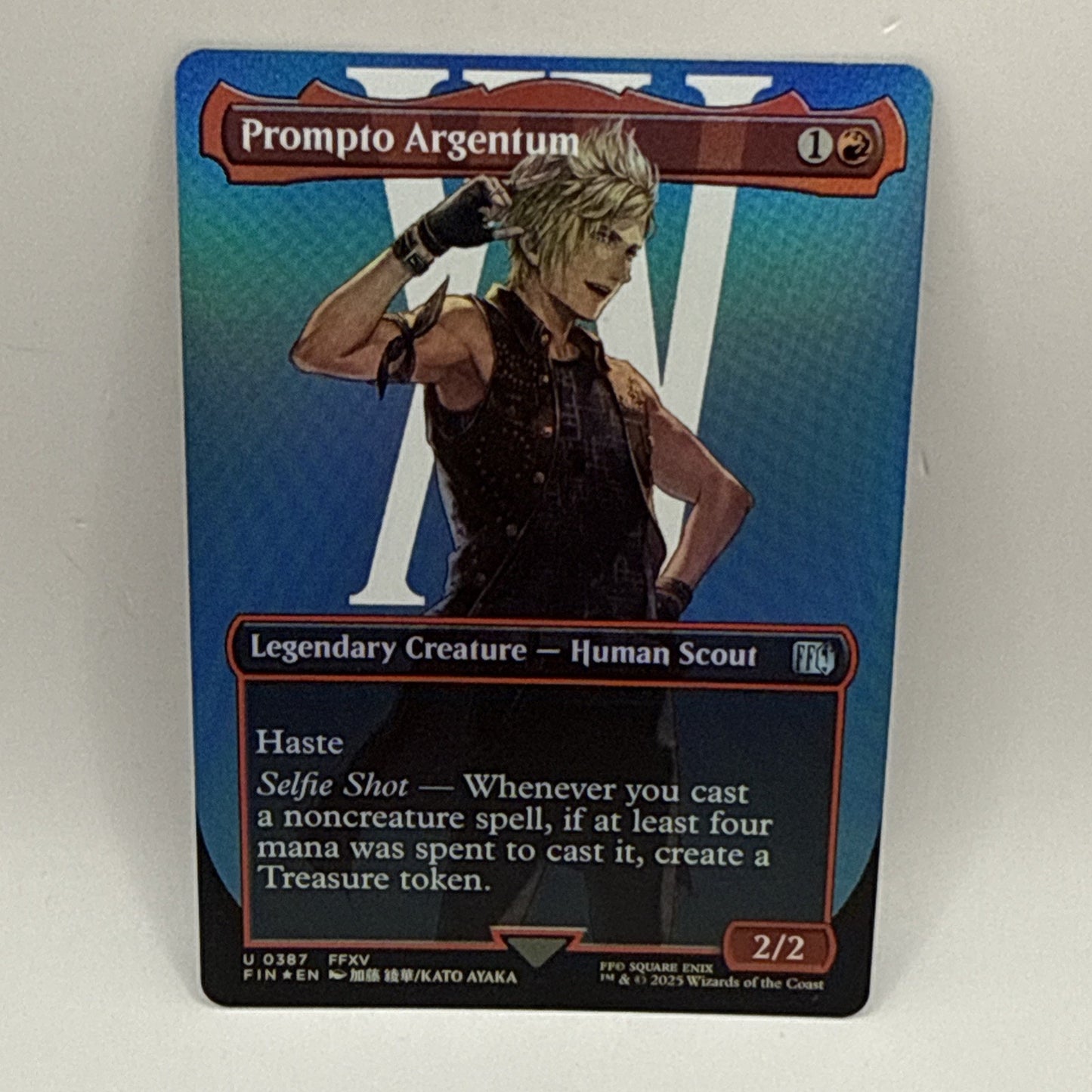 MTG Prompto Argentum (Borderless) Final Fantasy Foil Magic The Gathering Card