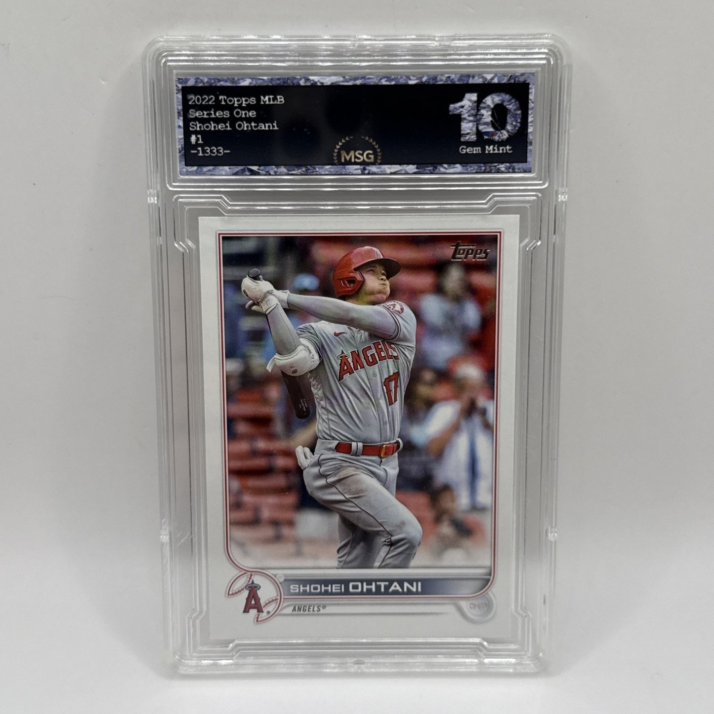 Shohei Ohtani Graded 10 2022 Topps MLB #1 GEM Mint Los Angeles Series One