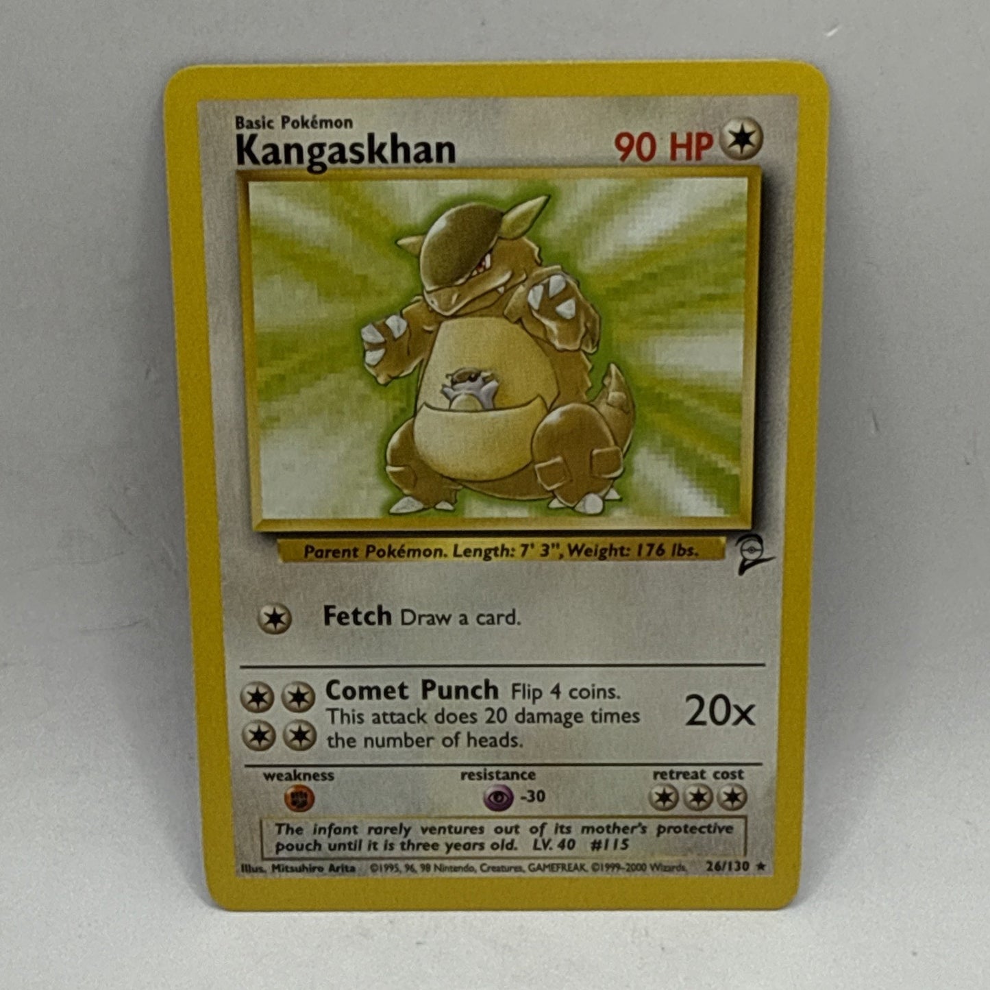 Kangaskhan 26/130 - Base Set 2 - Regular Unlimited Rare Pokémon TCG Card MP