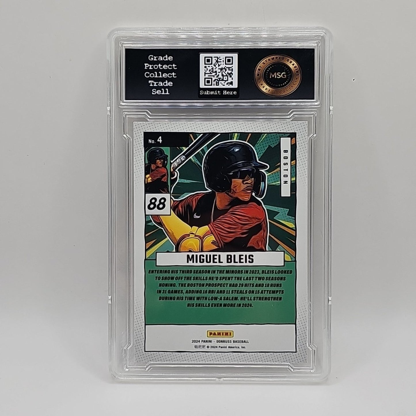 2024 Panini Donruss - Diamond Marvels Miguel Bleis #4 (RC) Graded 10 Gem Mint