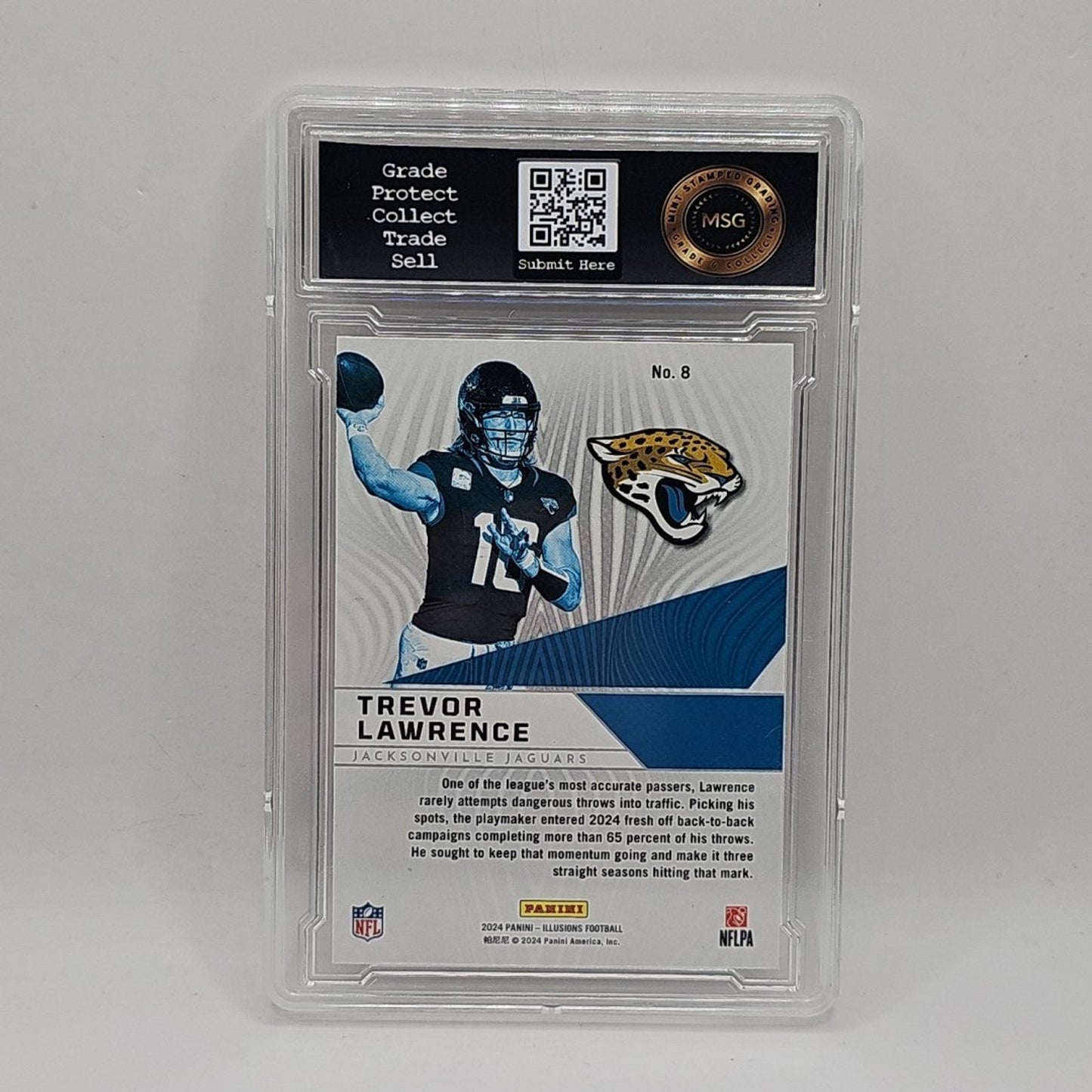 2024 Illusions Football Trevor Lawrence #8 Amazing Insert Graded 10 Gem Mint
