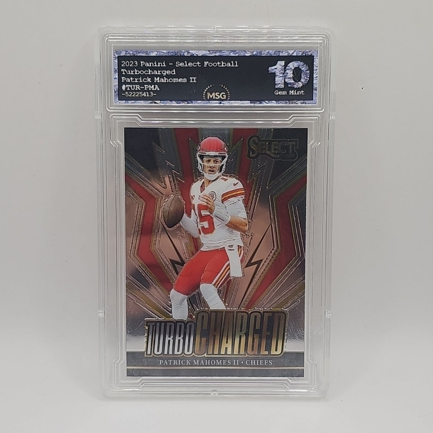 2023 Panini Select - Turbocharged Silver Prizm #TUR-PMA Patrick Mahomes Graded