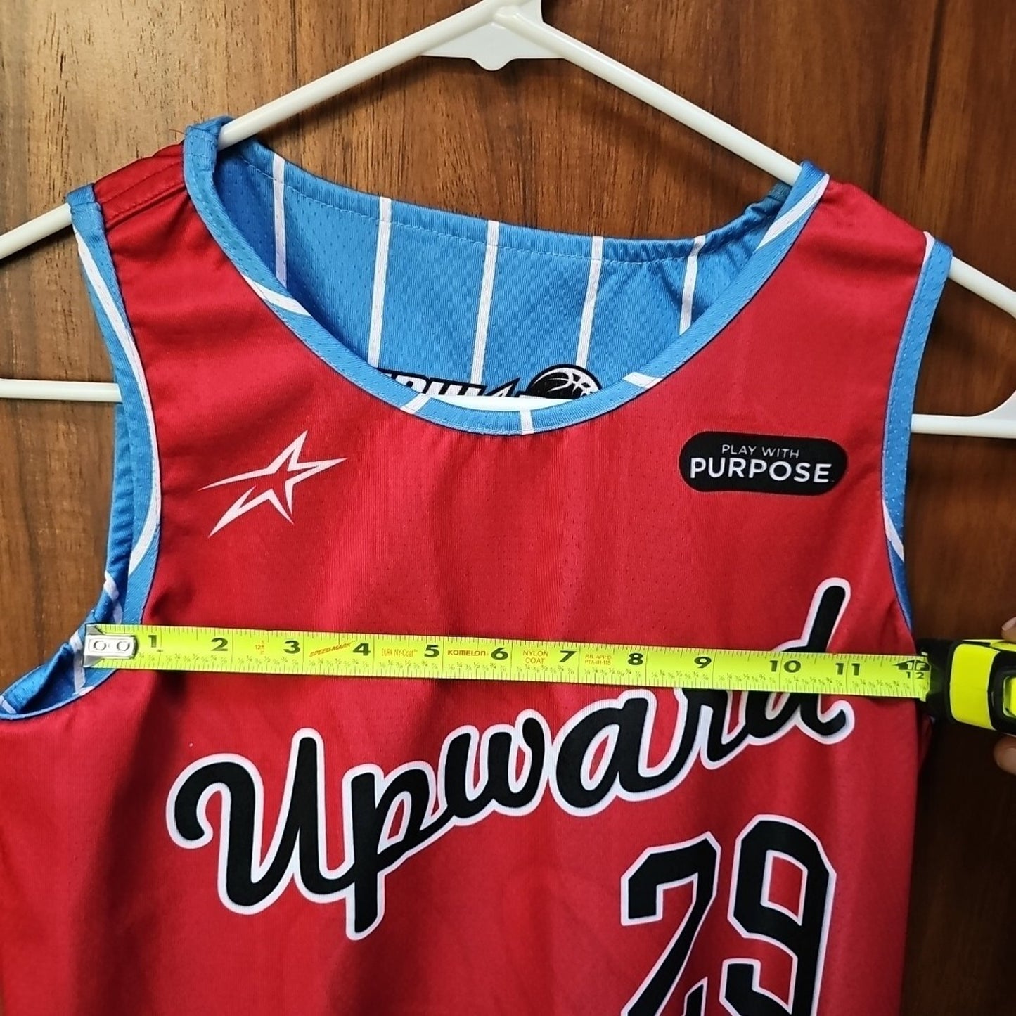 Reversible Upwards Play With Purpose Jersey Youth Medium #29 Basketball Jersey