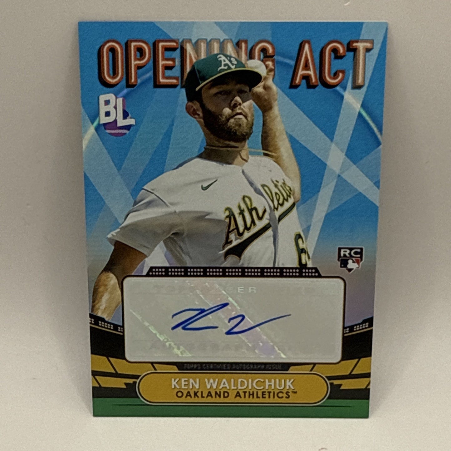 2023 Topps Big League KEN WALDICHUK Opening Act ROOKIE AUTOGRAPH #OAA-KW- OAK As