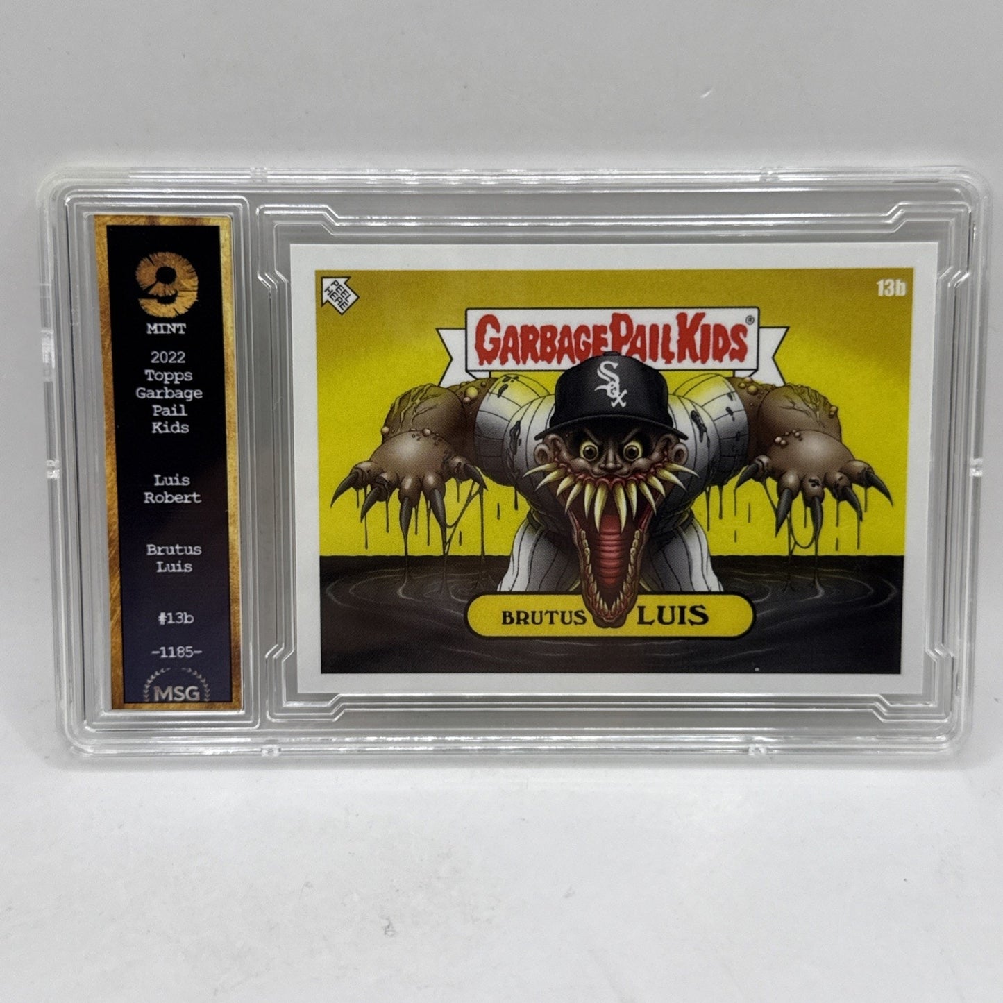 2022 Garbage Pail Kids x MLB, Rough ROBERT #13a Luis Robert Graded 9 Mint GPK