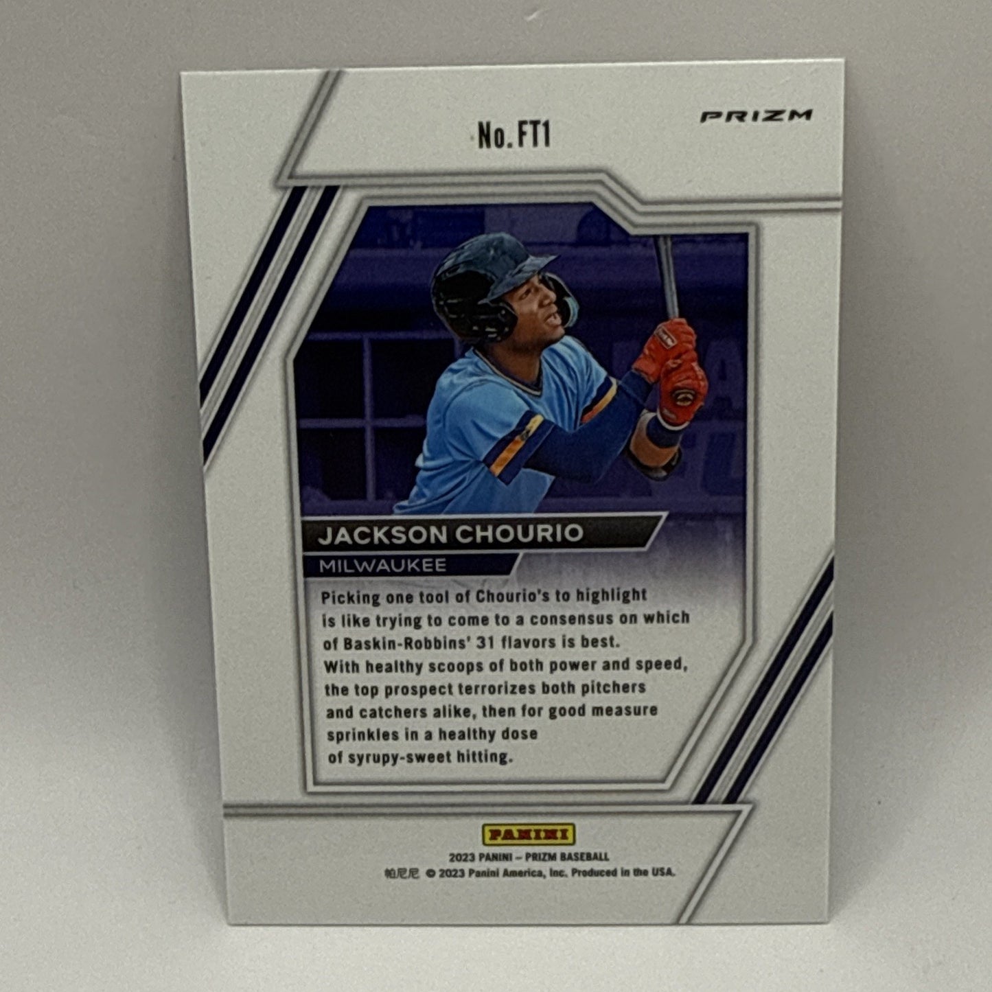 2023-24 NBA Hoops- Panini Premium Stock - Future Tools #FT1 Jackson Chourio MLB