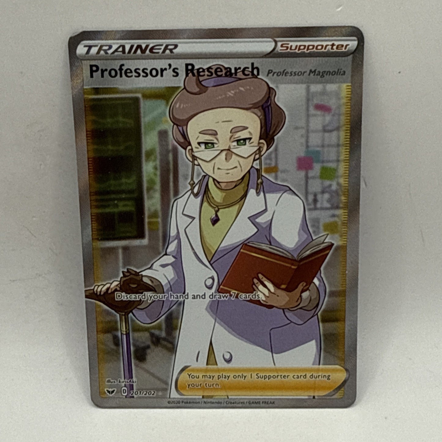 Professor's Research (Full Art) 201/202 Swsh01: Sword & Shield Holo LP Tcg Card