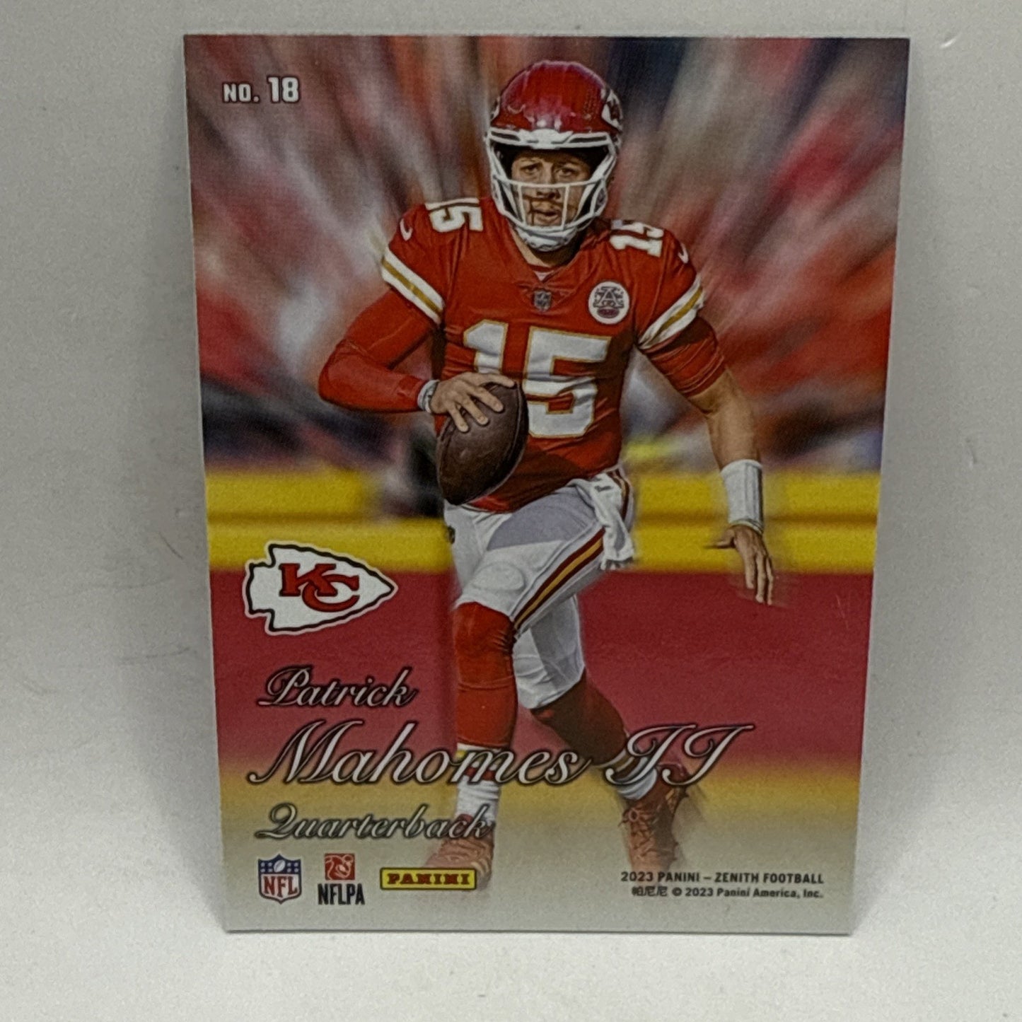 PATRICK MAHOMES II 2023 PANINI ZENITH 1994 Retro #18 NFL CHIEFS MVP