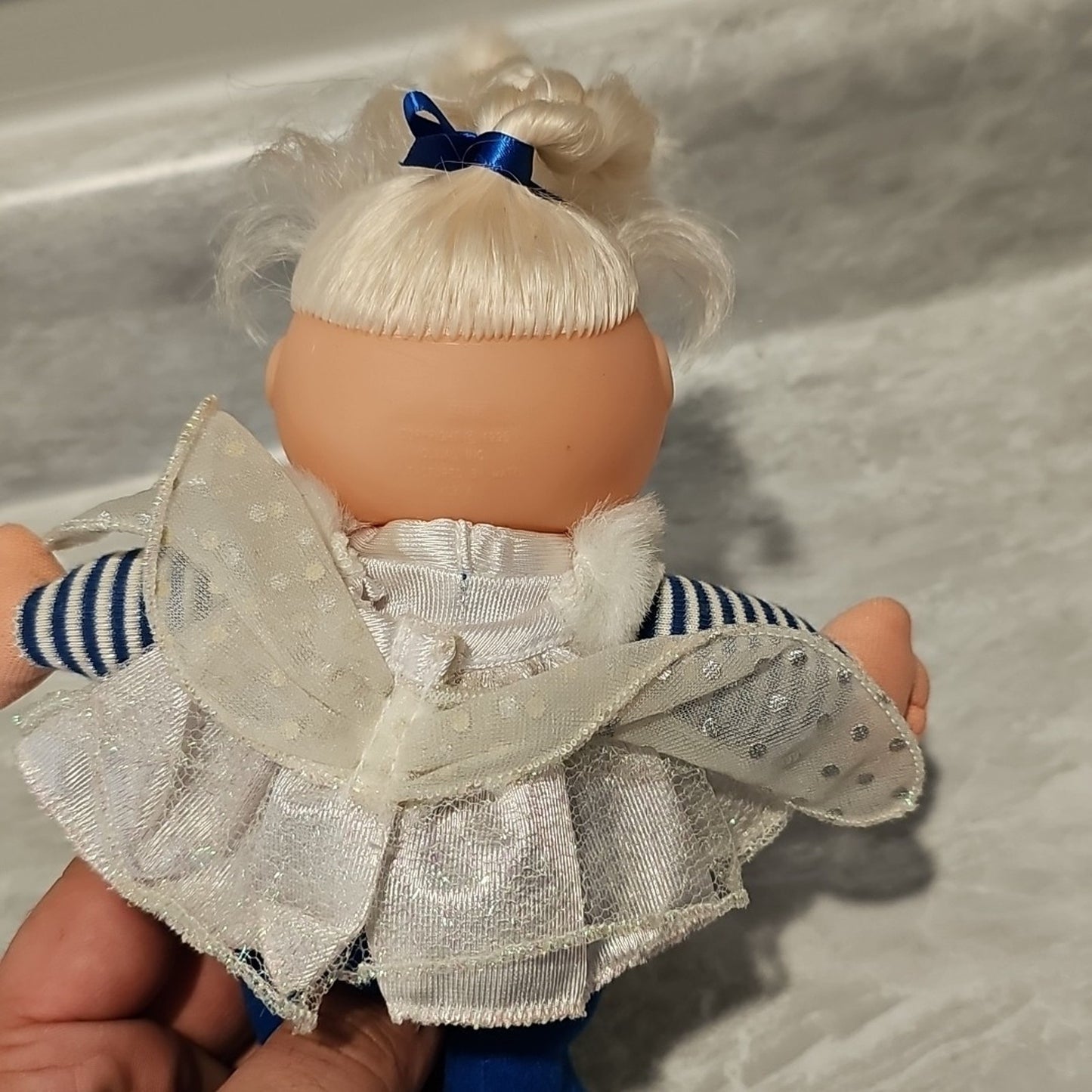 Vintage 1995 Mattel Cabbage Patch Kids Snow Angel 8" Plush Mini Doll