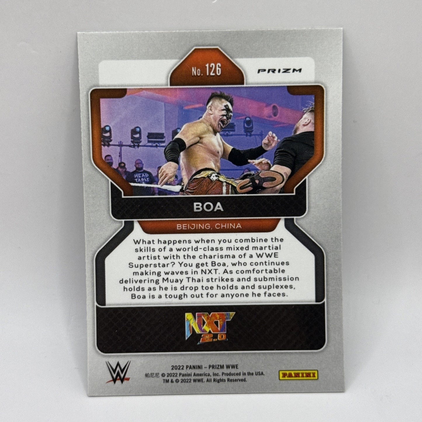 Boa 2022 Panini Prizm Green Prizm #126 WWE NXT Wrestling