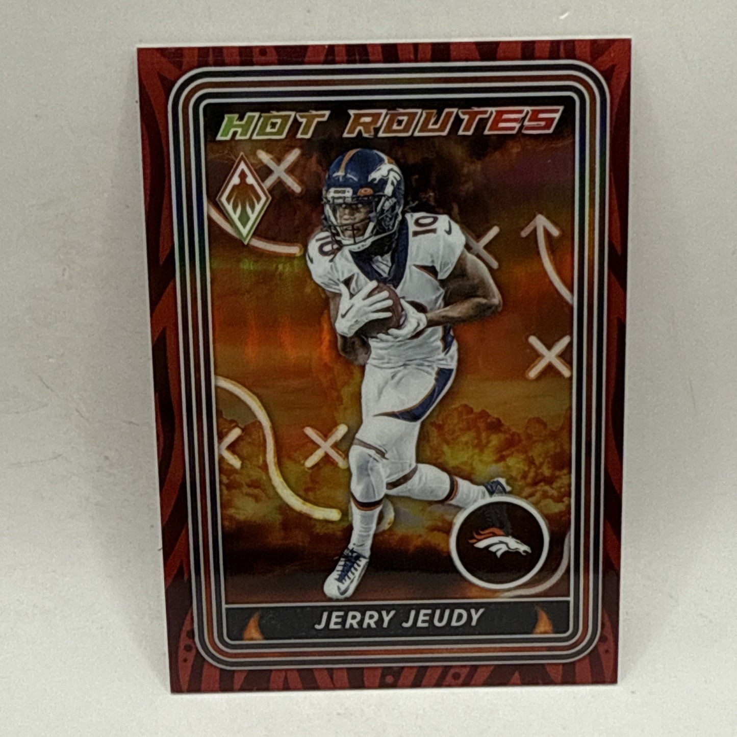 2023 Phoenix Football Jerry Jeudy Hot Routes Red /199 NFL Denver Broncos Card