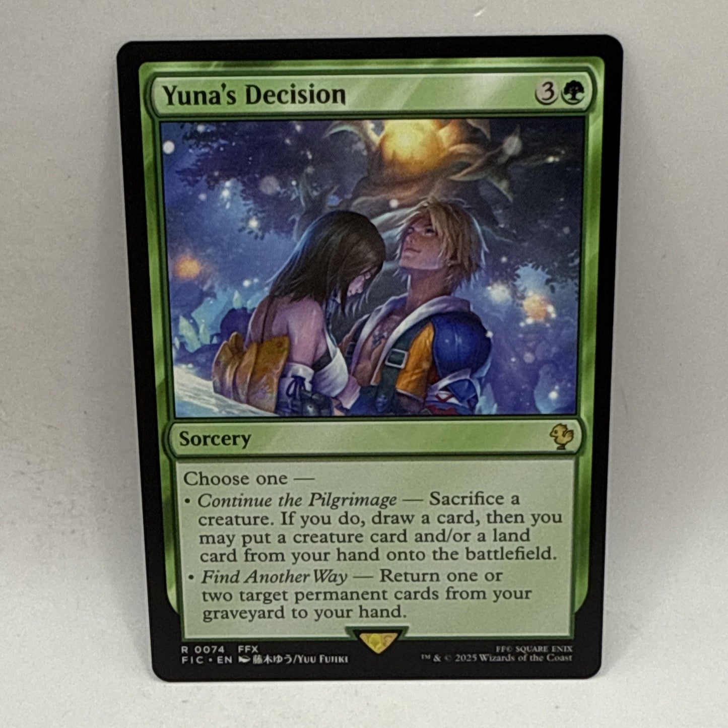 Yuna's Decision Final Fantasy Commander Card Near Mint Condition