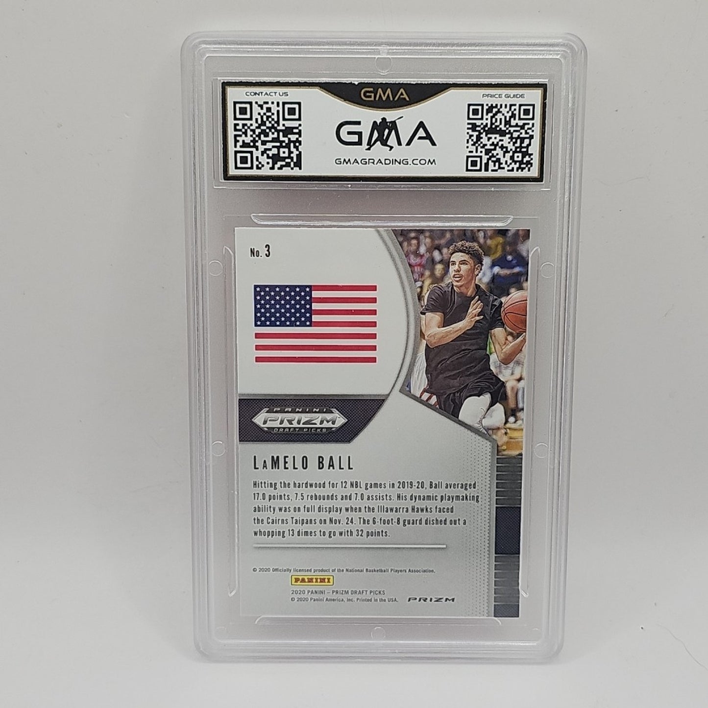 2020 Panini Prizm DP Lamelo Ball RC Pink Ice Graded 10 Gem Mint #3 Rookie