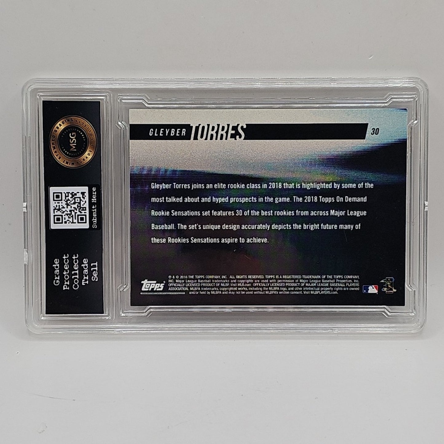 2018 Topps On Demand Rookie Sensations Gleyber Torres #30 Graded 10