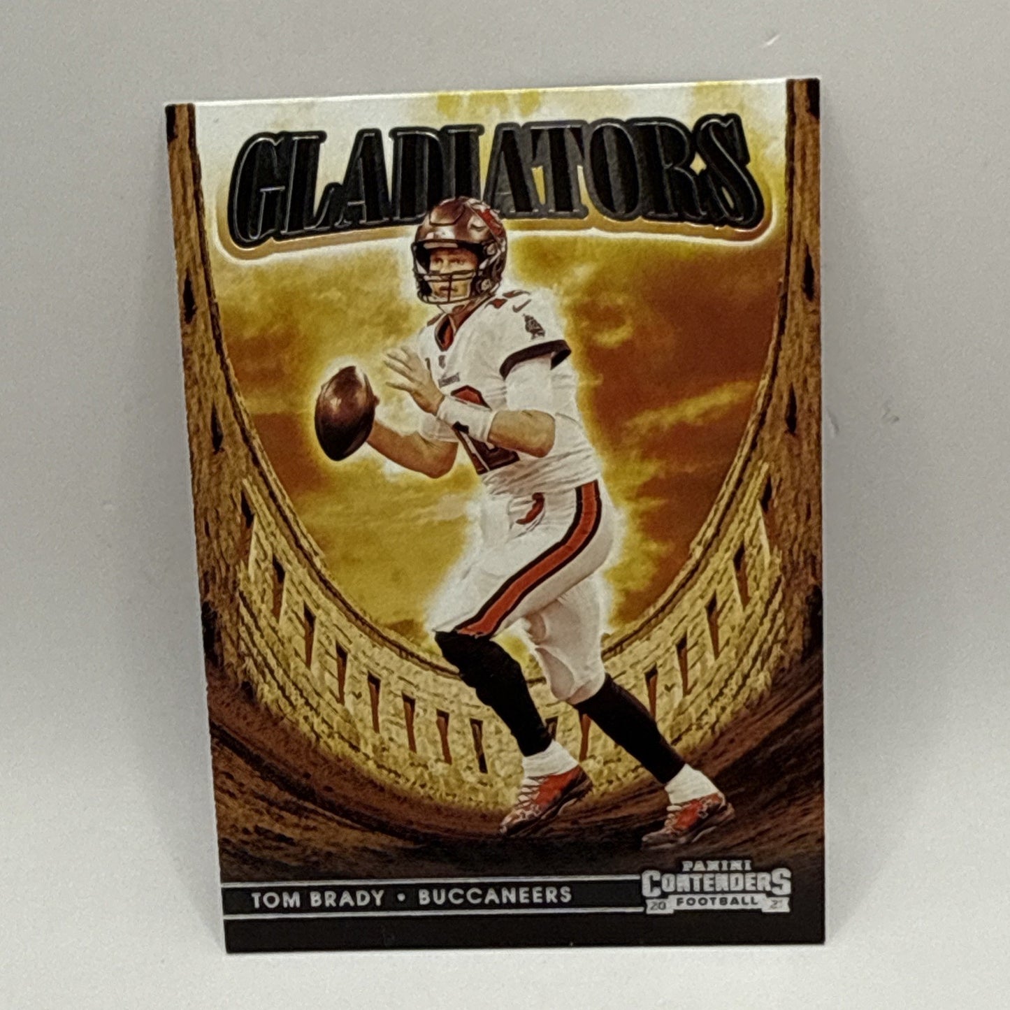 Tom Brady Gladiators #GLD-TBR Panini Contenders 2021 Buccaneers NFL Card