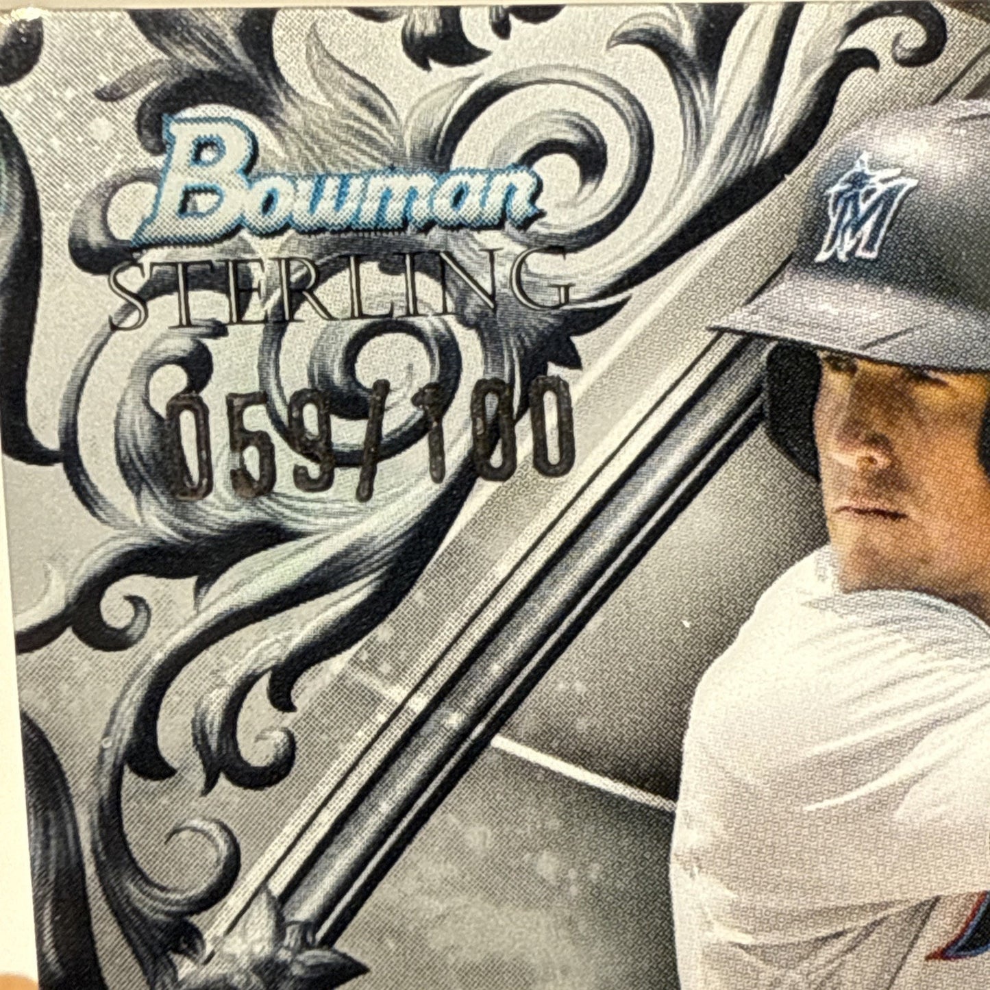 2023 BOWMAN STERLING SILVER REFRACTOR JACOB BERRY /100 MARLINS