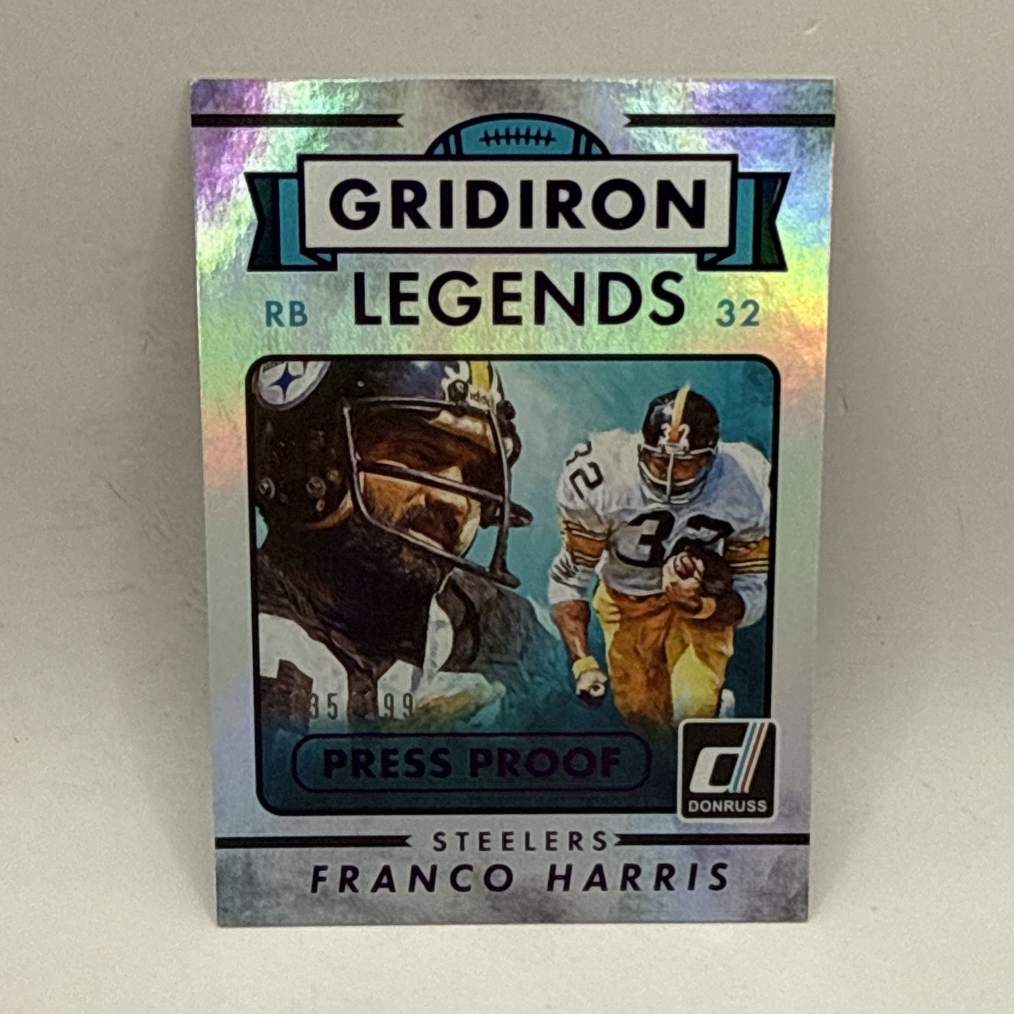 2015 Donruss Franco Harris Gridiron Kings Purple Press Proof /199 NFL Steelers