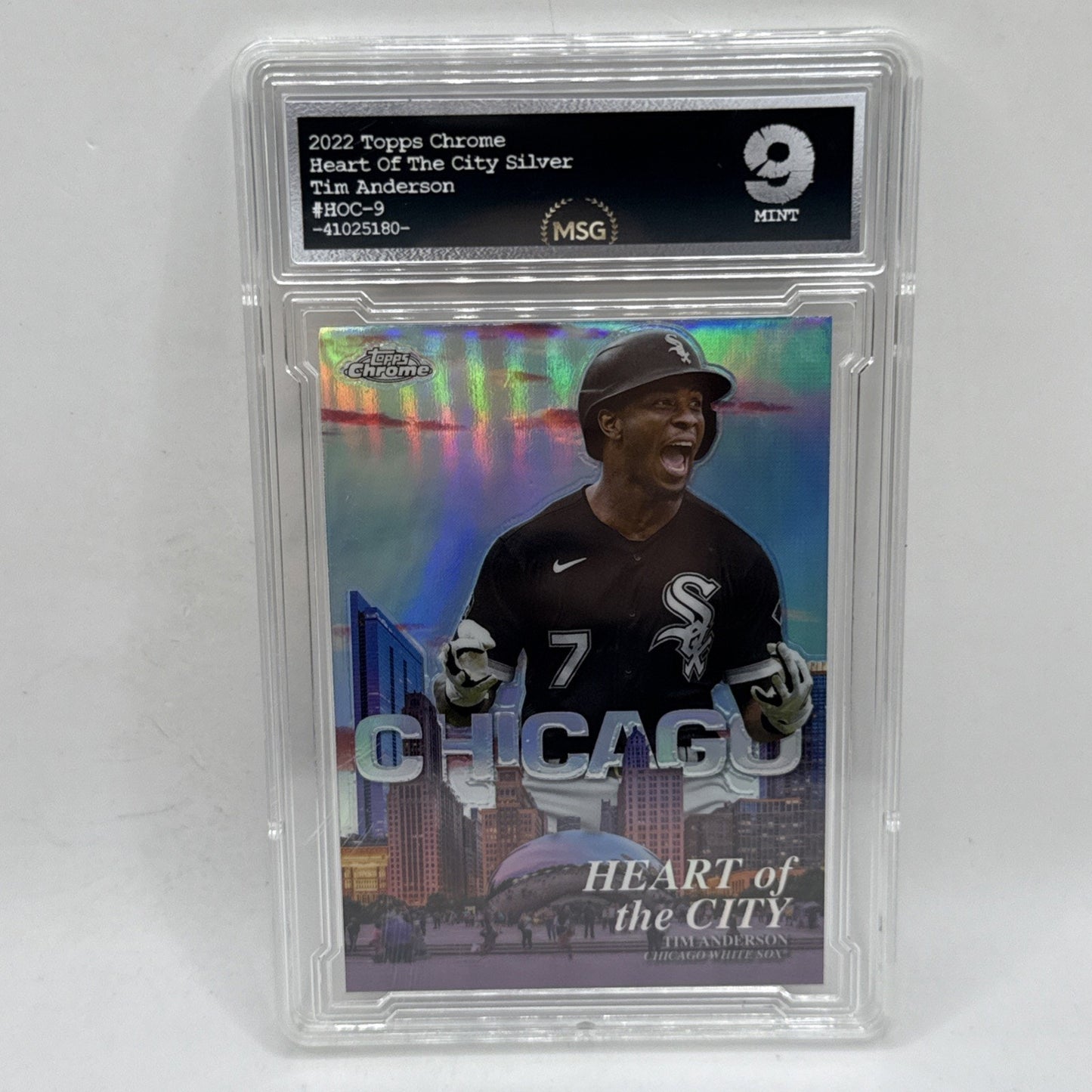 2022 Topps Chrome - Heart of the City #HOC-9 Tim Anderson Graded 9 MLB Chicago