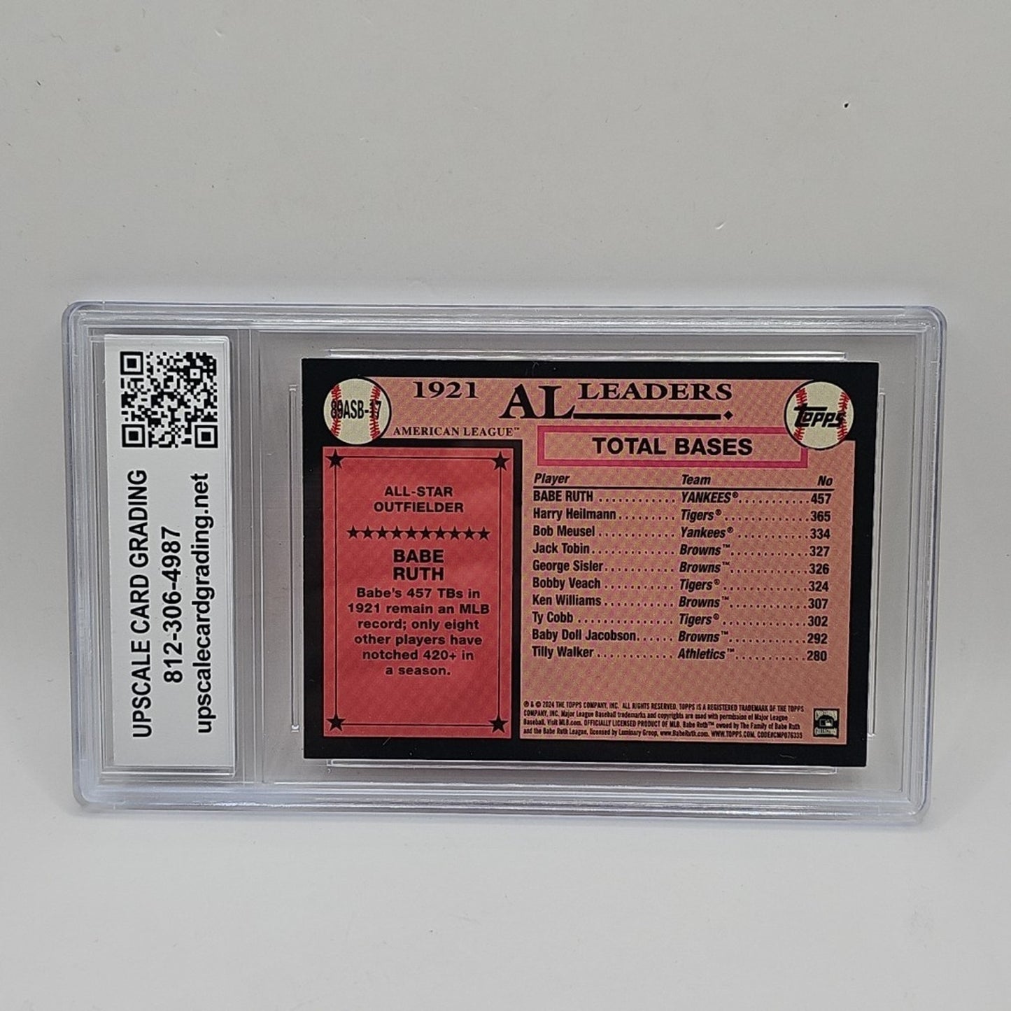 2024 Topps Series 2 - 1989 Topps Baseball All-Stars Babe Ruth Yankees Graded 9.5
