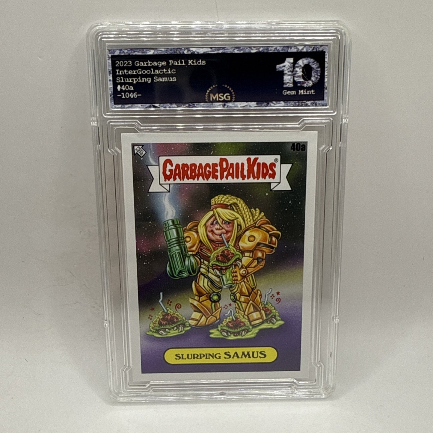 Slurping Samus #40a Garbage Pail Kids GPK 2023 Intergoolactic Mayhem Graded 10