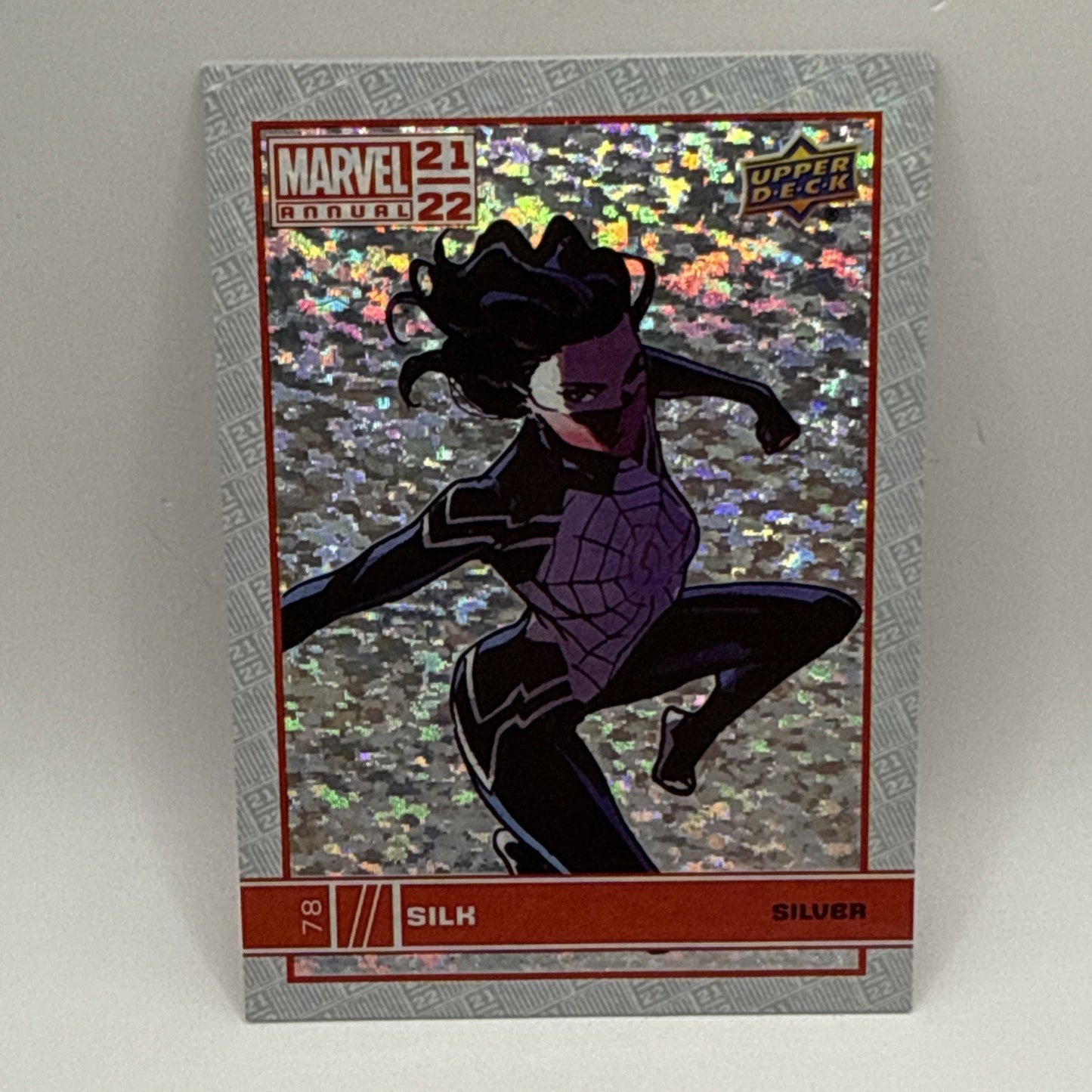 2021-2022 Upper Deck Marvel Annual SILK SILVER SPARKLE PARALLEL