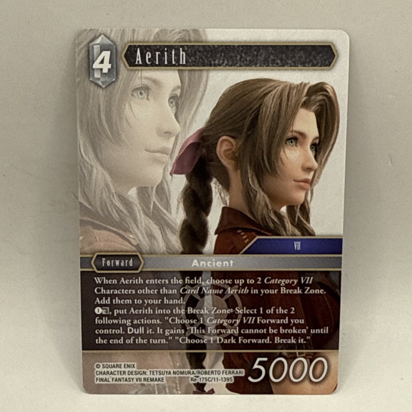 FINAL FANTASY OPUS XI AERITH 11-139S Collectible Trading Card Tcg