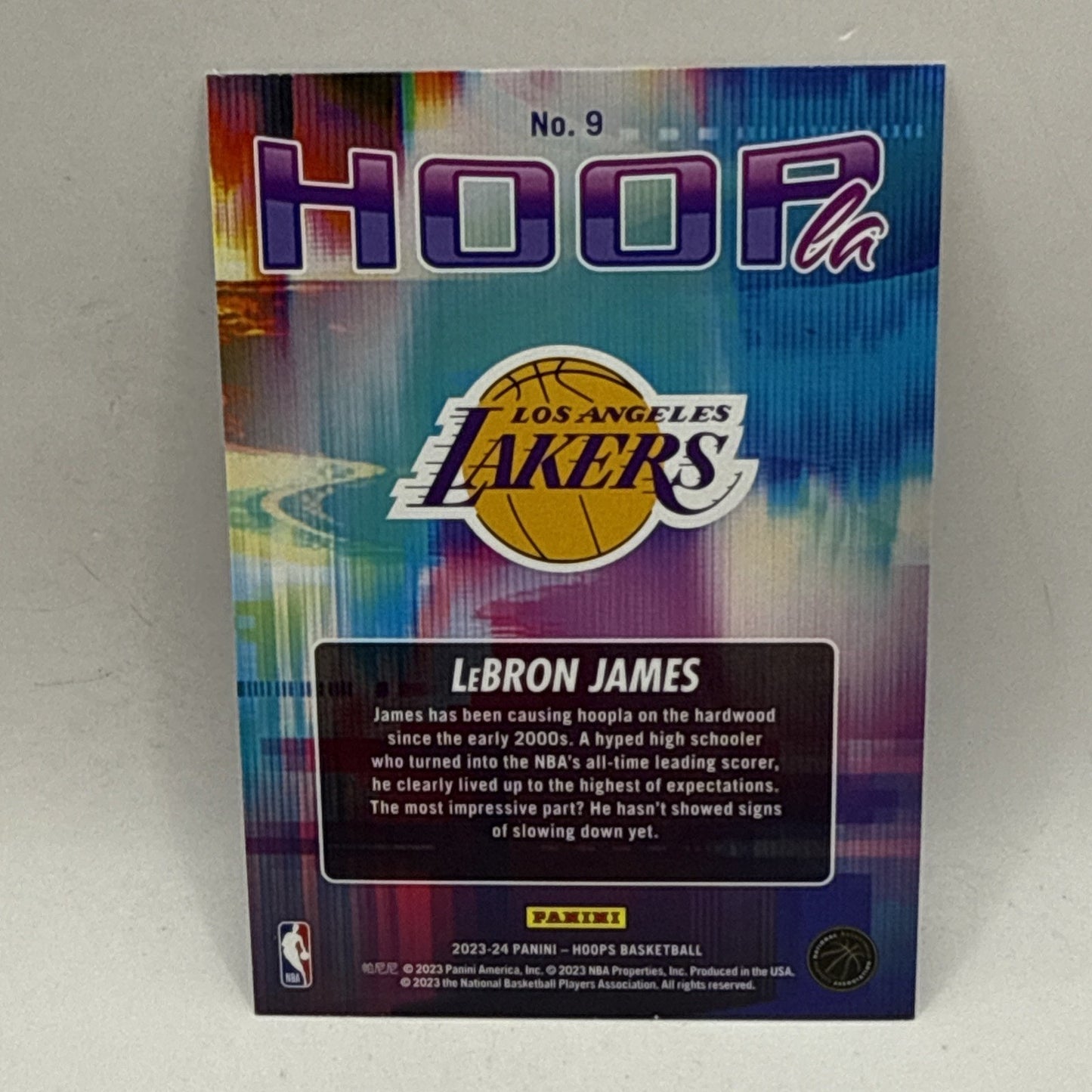 2023-24 Panini NBA Hoops - Hoopla LeBron James #9 NBA La Lakers