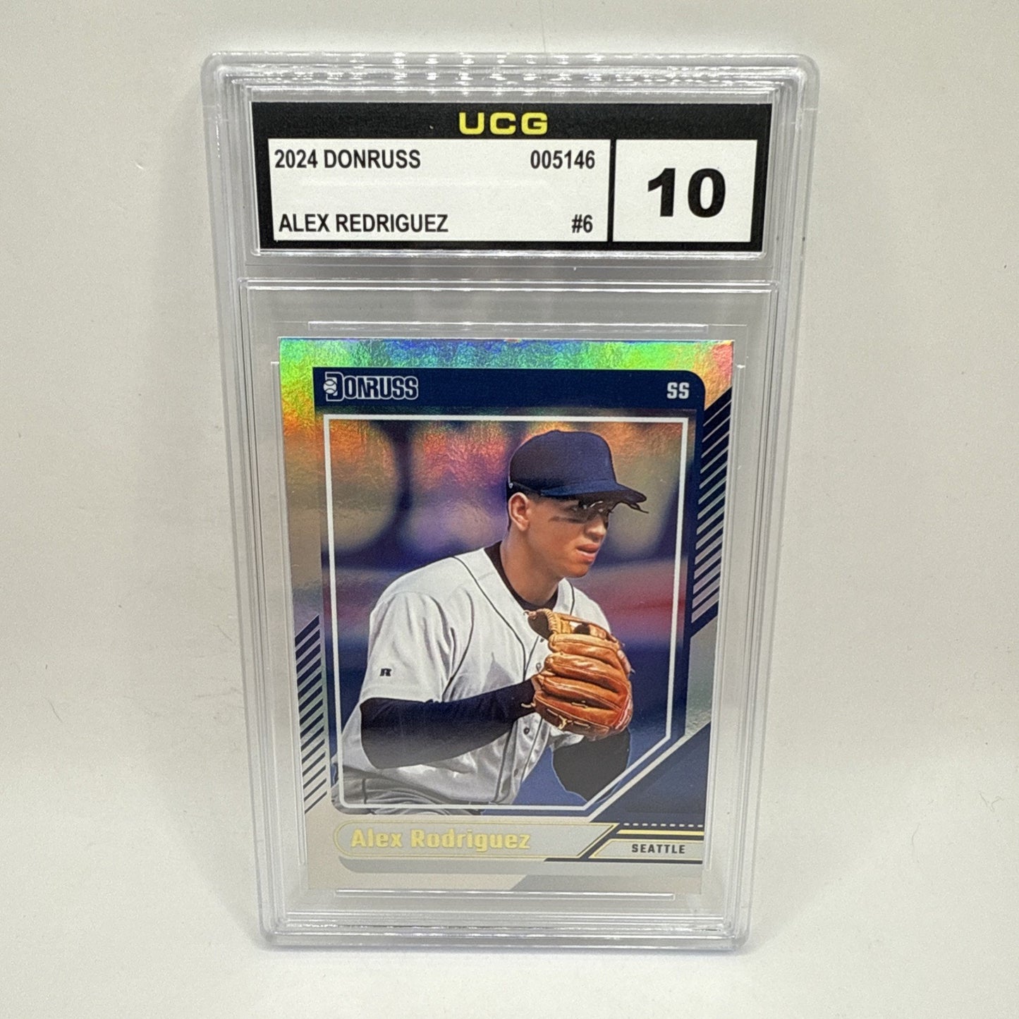Alex Rodriguez 2024 Donruss Optic Silver Holo Prizm #6 Mariners Graded 10 MLB
