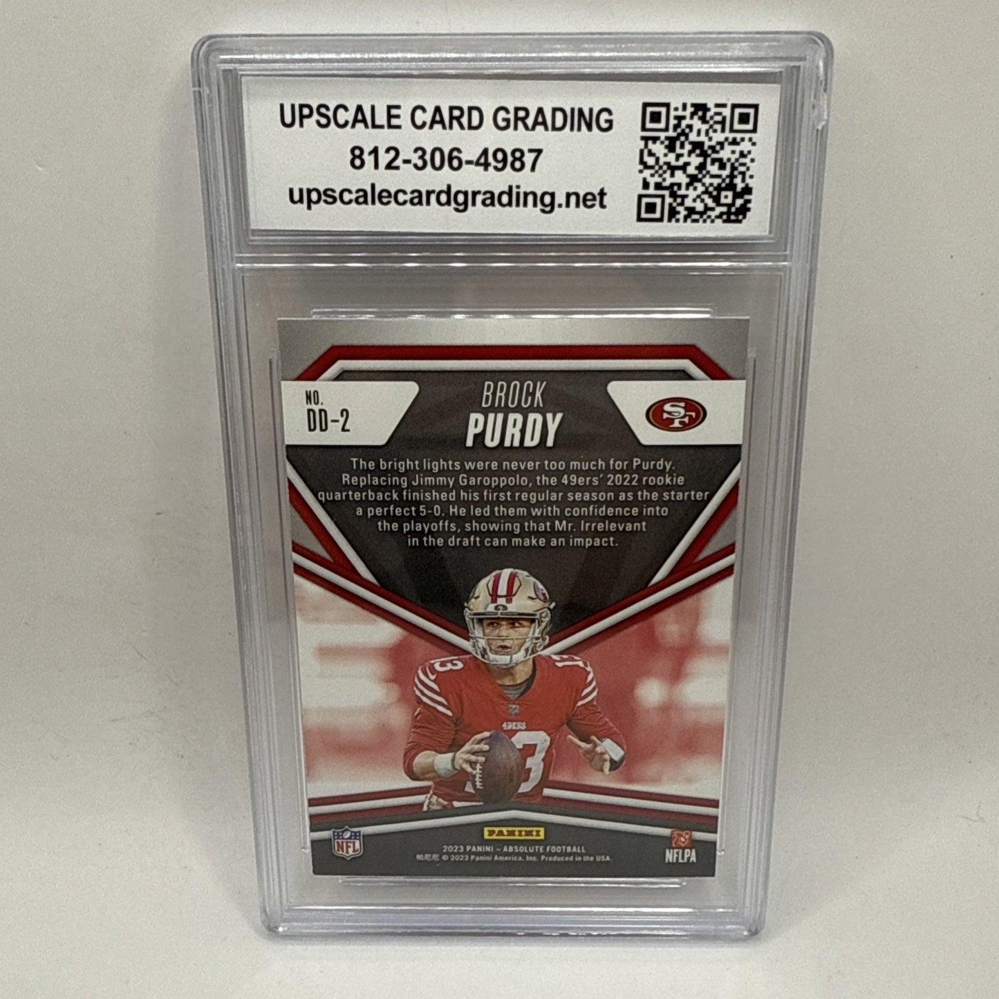 2023 Panini Absolute Brock Purdy Draft Diamonds DD-2 Rookie San Francisco Graded