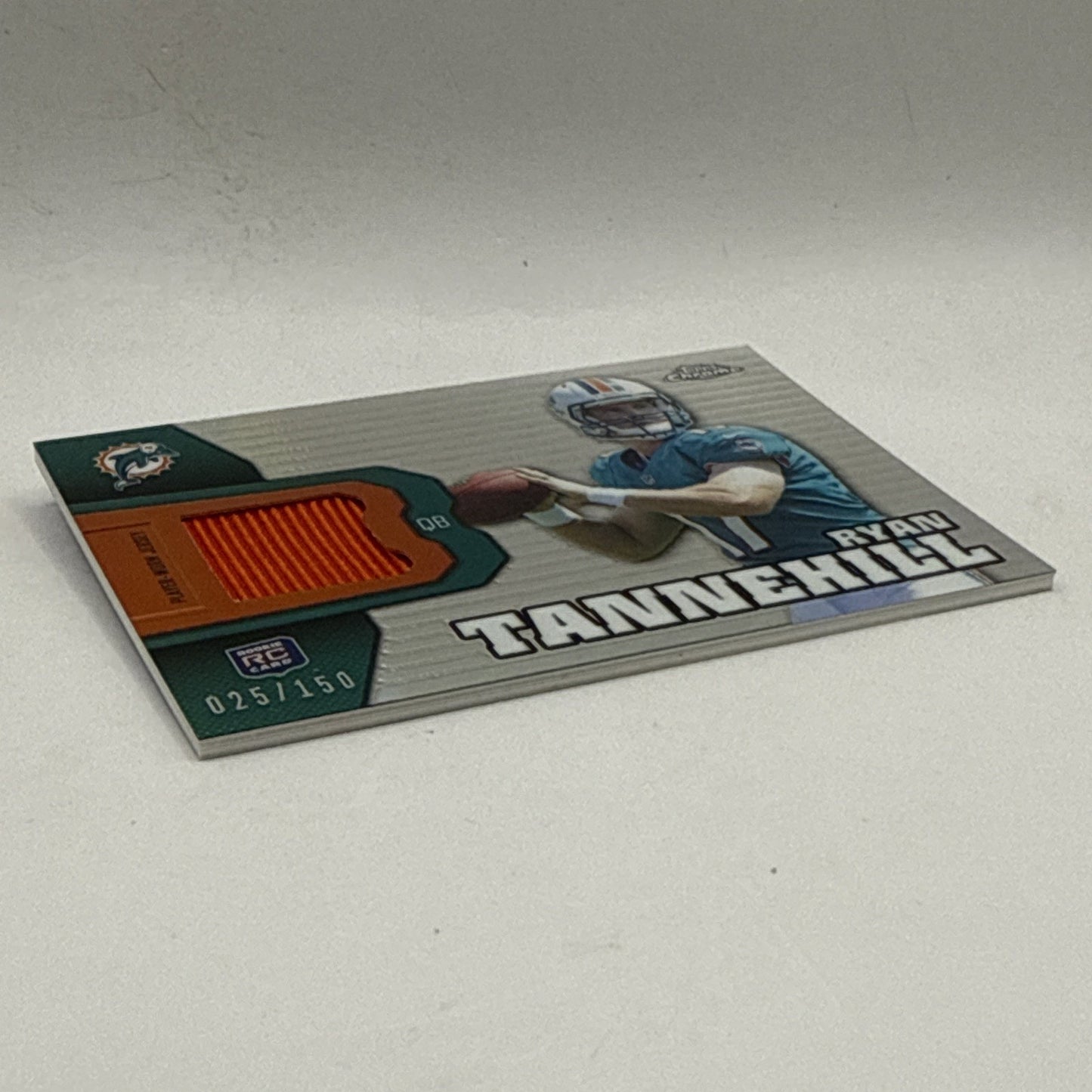 2012 Topps Chrome Refractor #30 Ryan Tannehill Rookie JERSEY Dolphins NFL /150