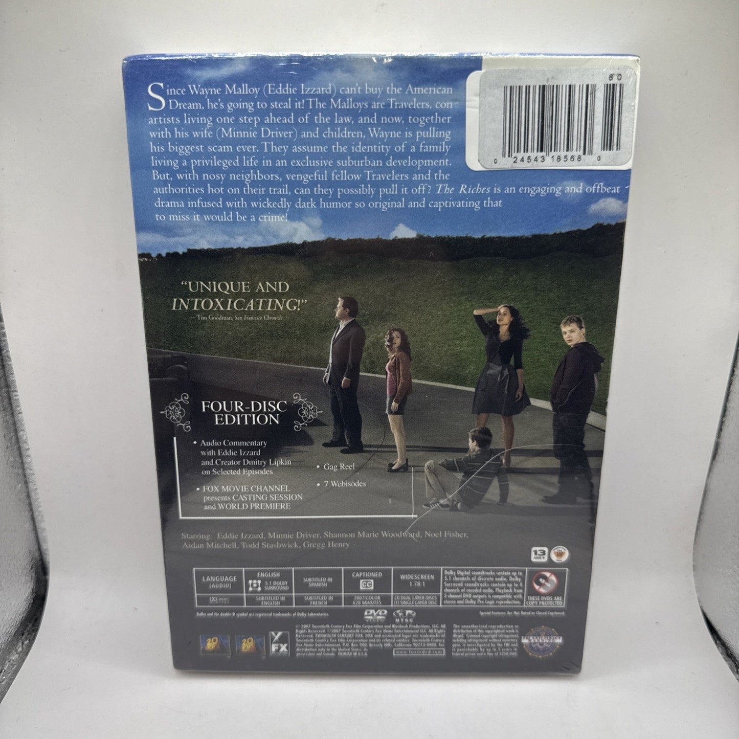 The Riches Season 1 Minnie Driver Eddie Izzard 4-Disc DVD Widescreen Sealed New