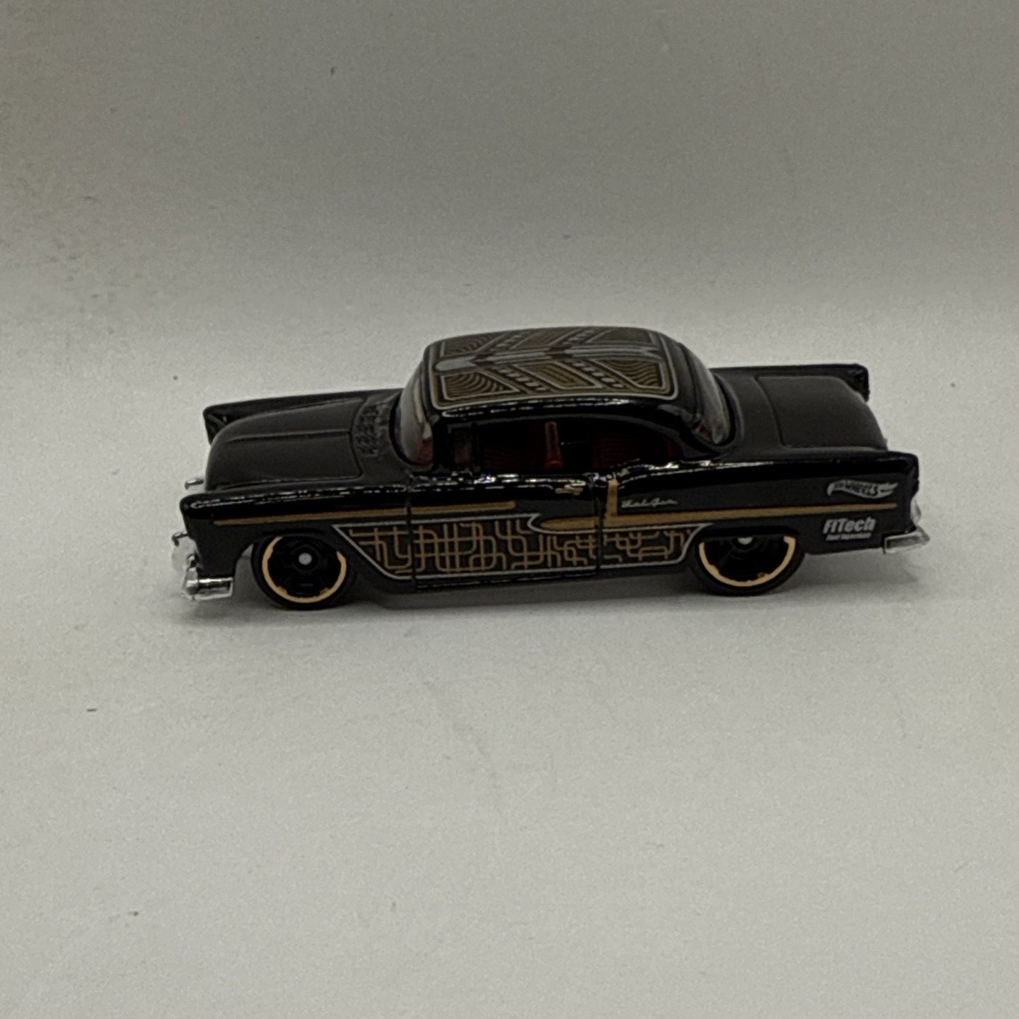 Hot Wheels 1955 Chevy Chevrolet Bel Air Black 1/64 Scale 2025 Diecast Car