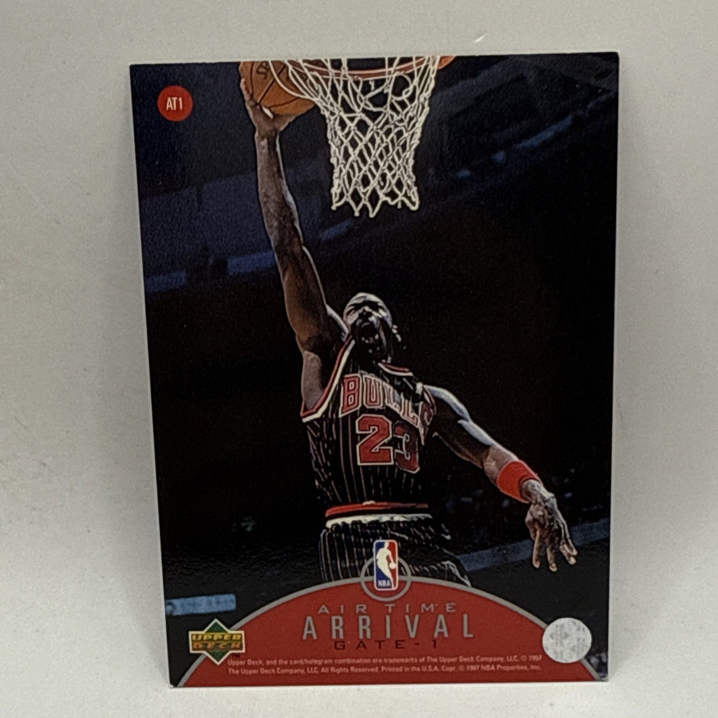 MICHAEL JORDAN UPPER DECK 1997 AIR TIME ARRIVAL DEPARTURE NBA BULLS