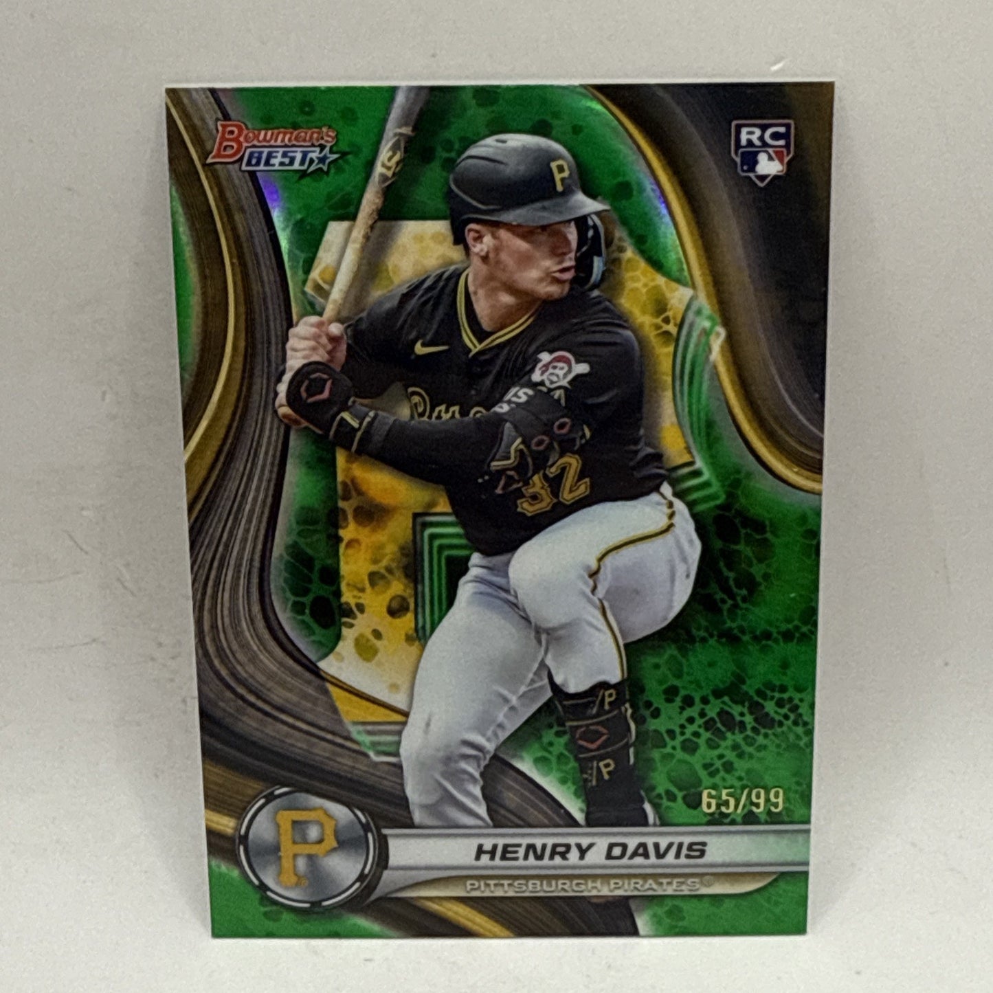 2024 Bowman's Best - Henry Davis #50 Green Refractor /99 (RC) MLB Pirates