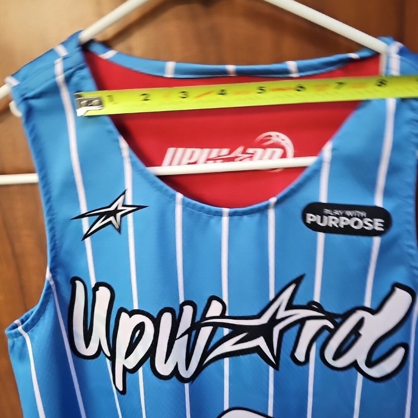 Reversible Upwards Play With Purpose Jersey Youth Medium #9 Basketball Jersey
