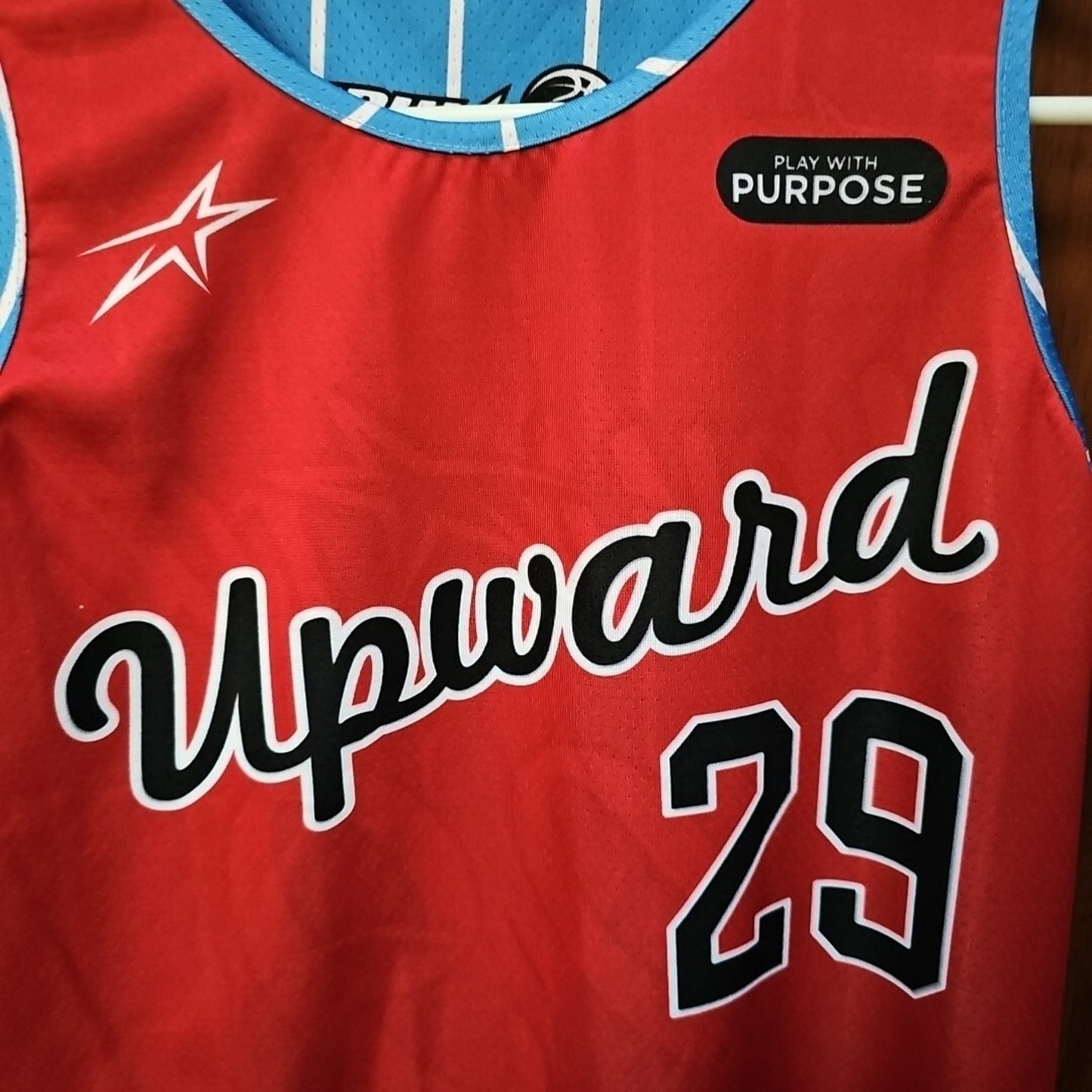 Reversible Upwards Play With Purpose Jersey Youth Medium #29 Basketball Jersey