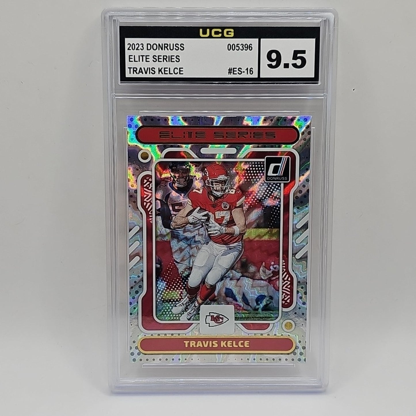2023 Donruss The Elite Series #16 Travis Kelce Kansas City Chiefes Graded 9.5