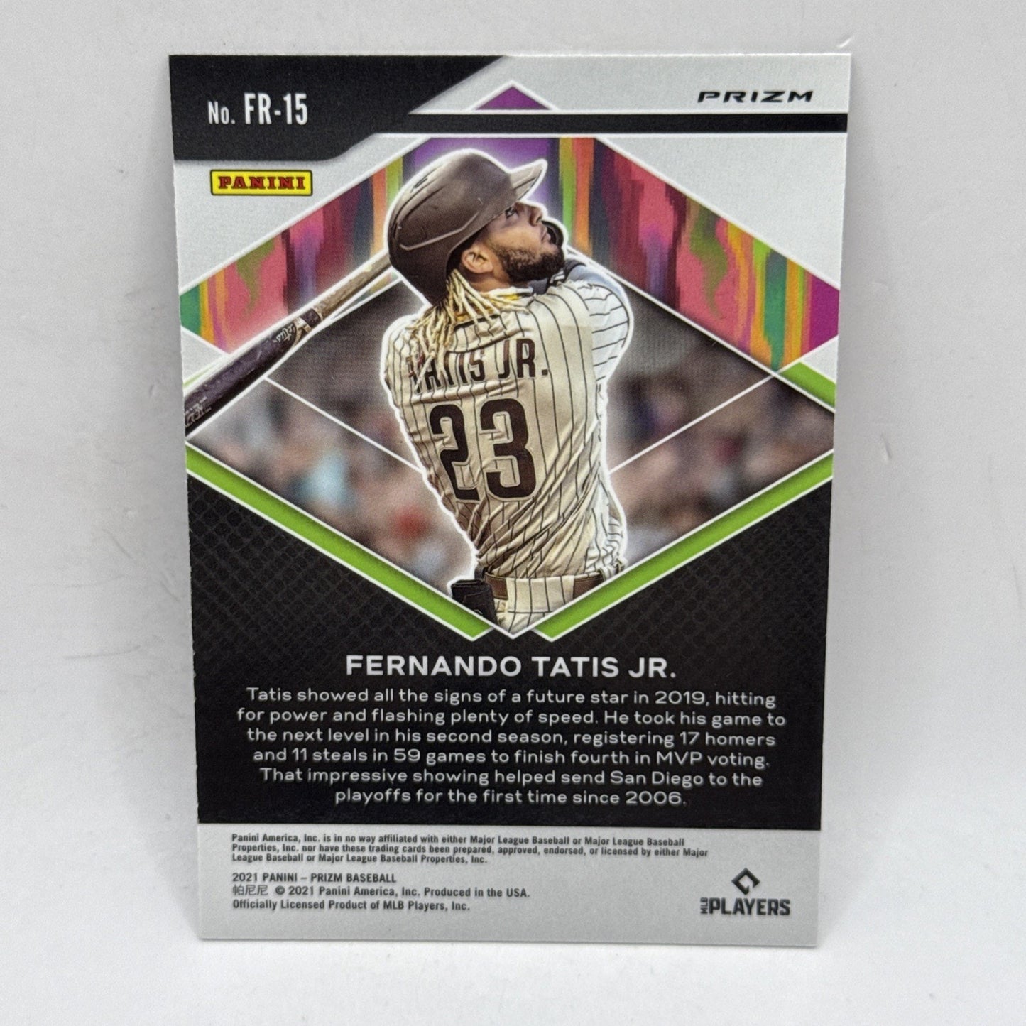 Fernando Tatis Jr 2021 Prizm Fearless Red/White/Blue San Diego Padres MLB