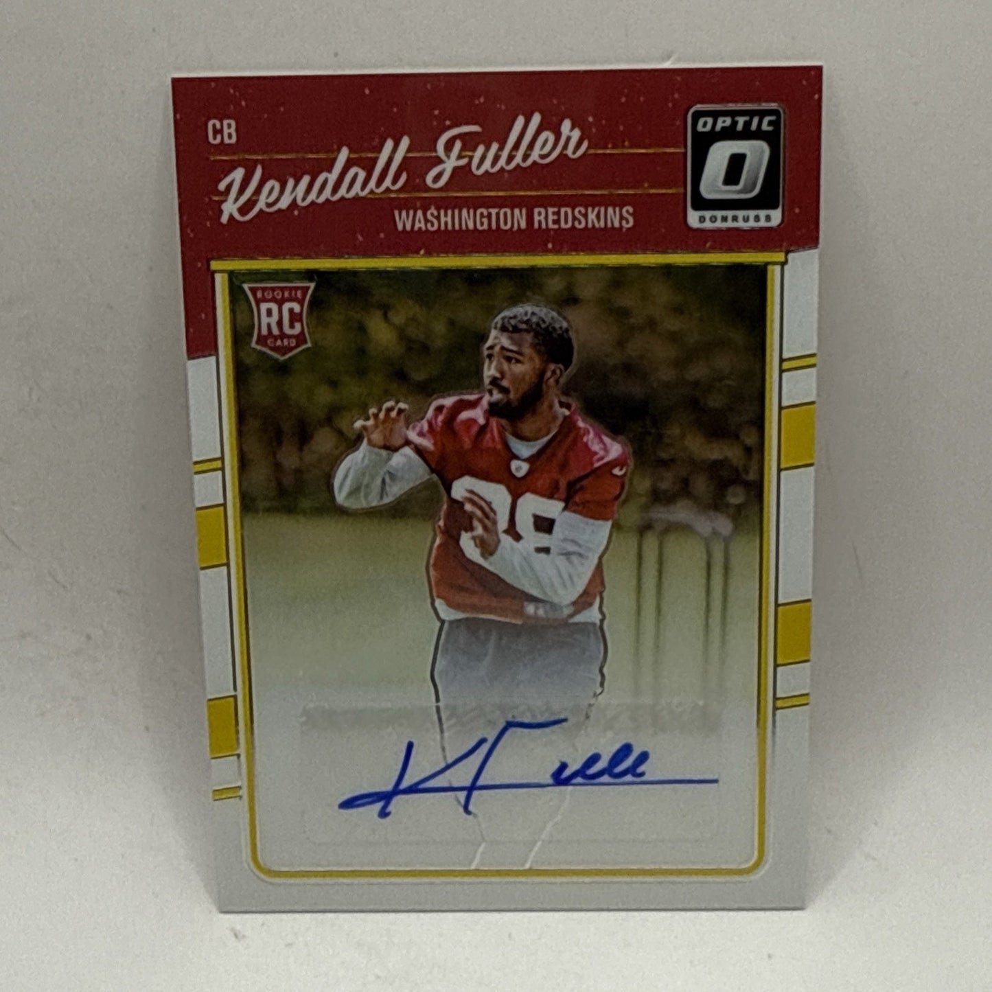 2016 Donruss Optic Kendall Fuller RC Washington Redskins #127 SP /150 Auto NFL