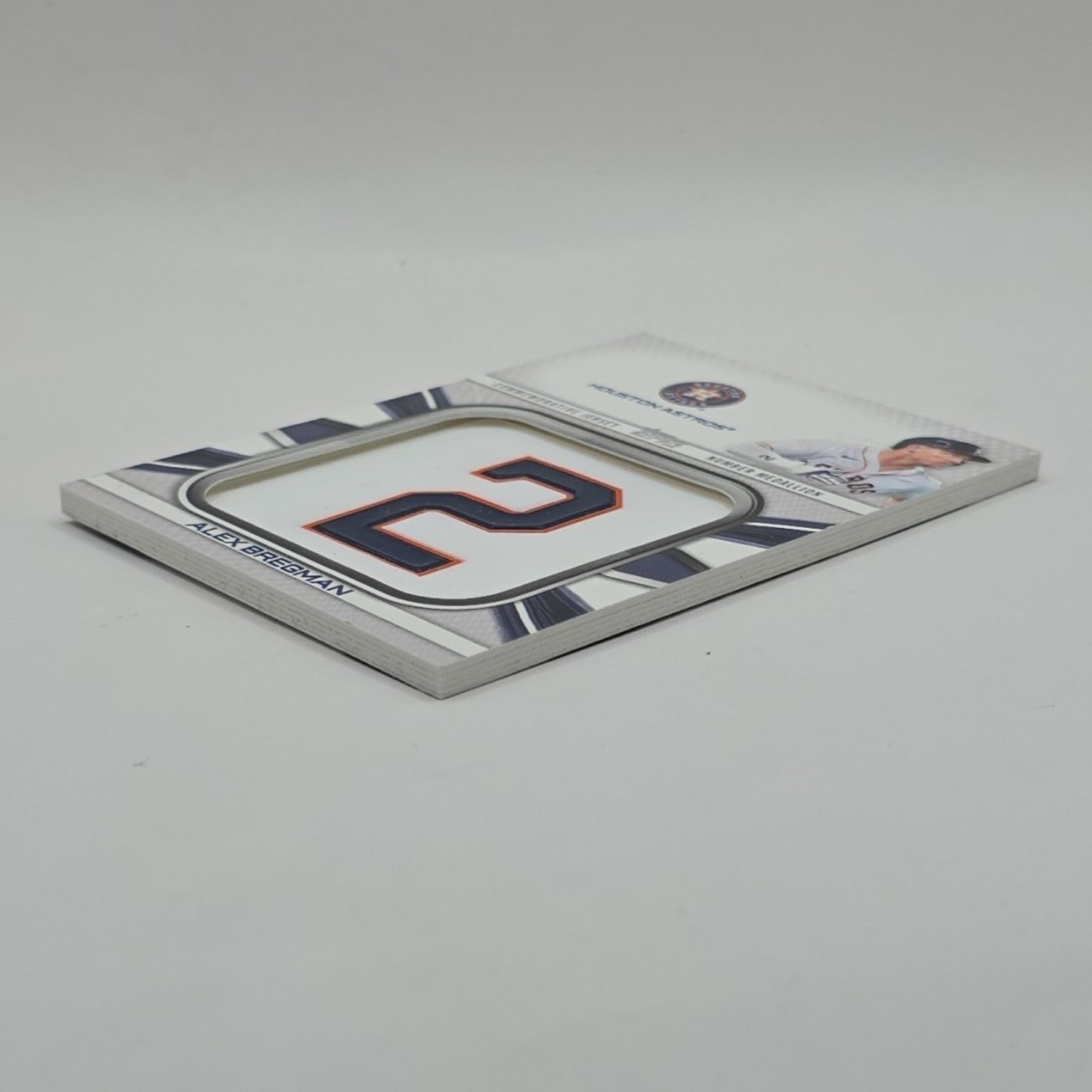 Alex Bregman Commemorative Jersey Number Medallion 2022 Topps MLB Astros Thick