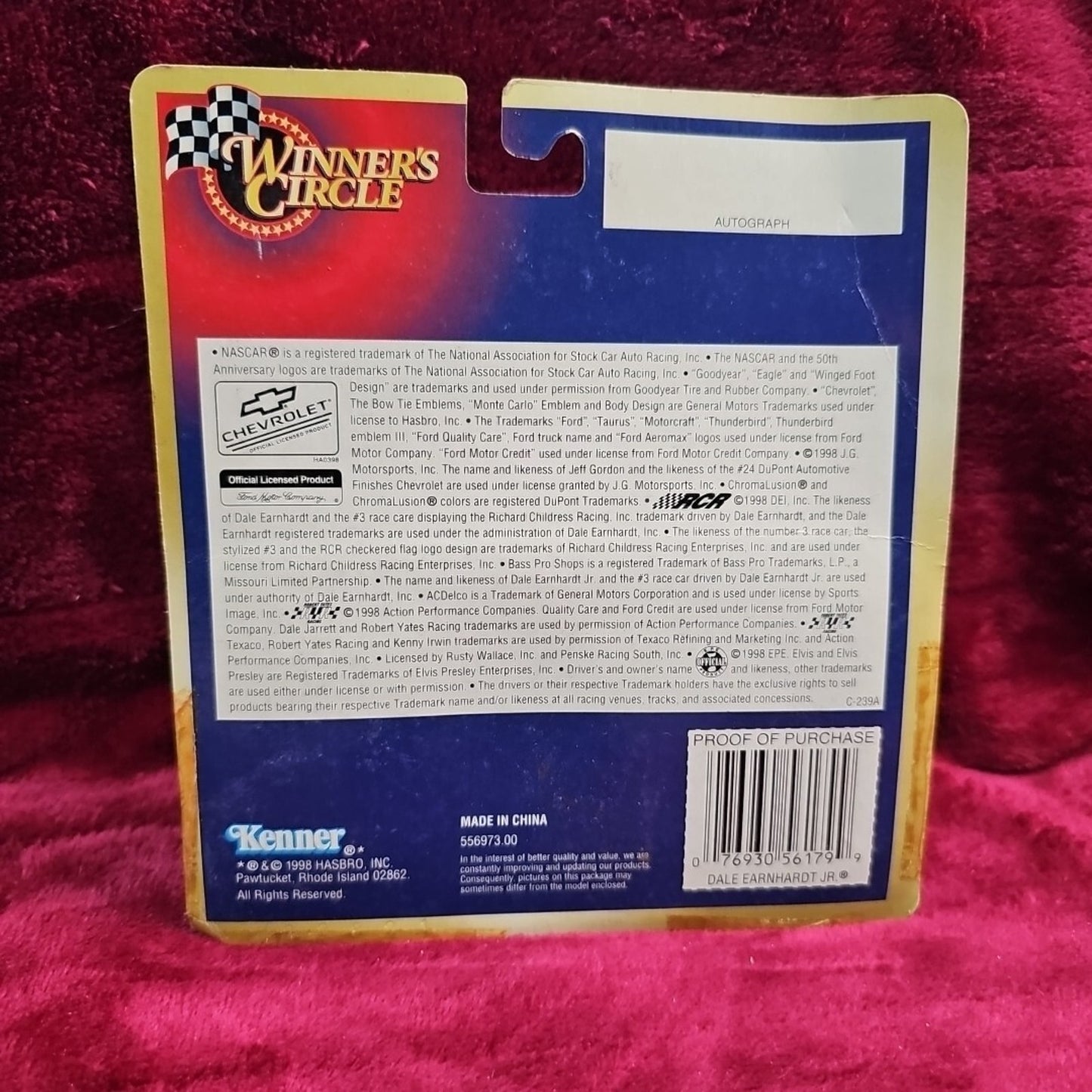Dale Earnhardt Jr #3 Winners Circle 1998 Nascar 1/43 Diecast Collectible Car