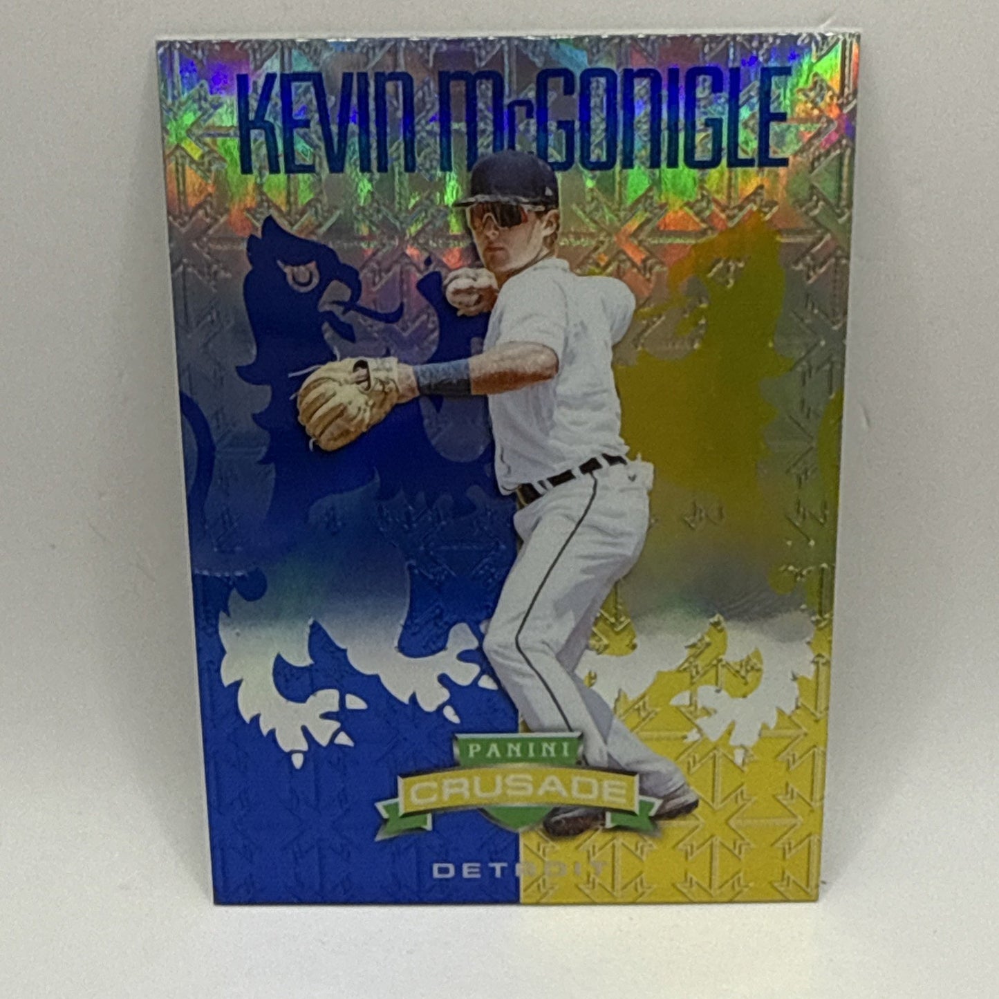 2024 Panini Crusade Kevin McGonigle Cracked Ice Prizm Parallel #70 - Tigers