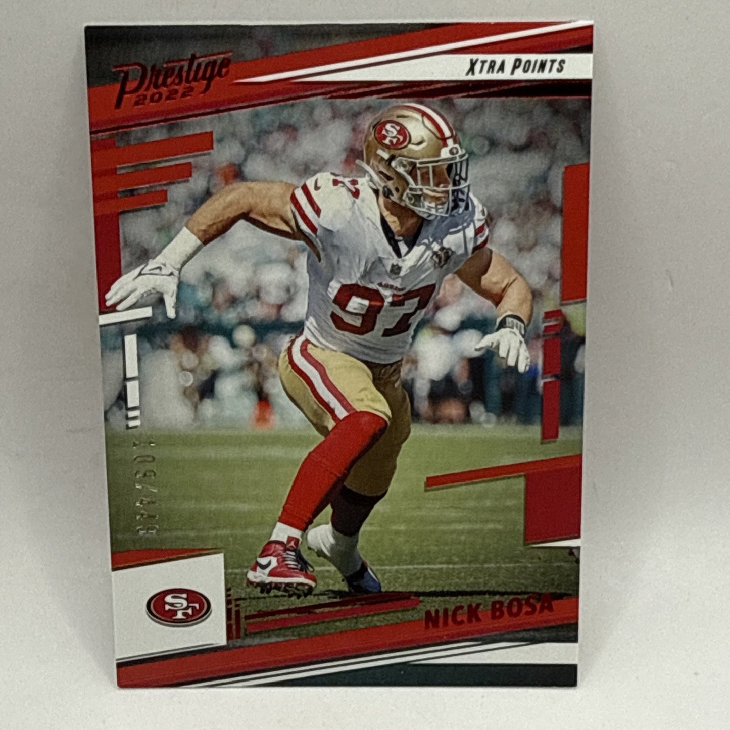 Nick Bosa 2022 Panini Prestige Football Xtra Points RED Parallel #D /449 49ers