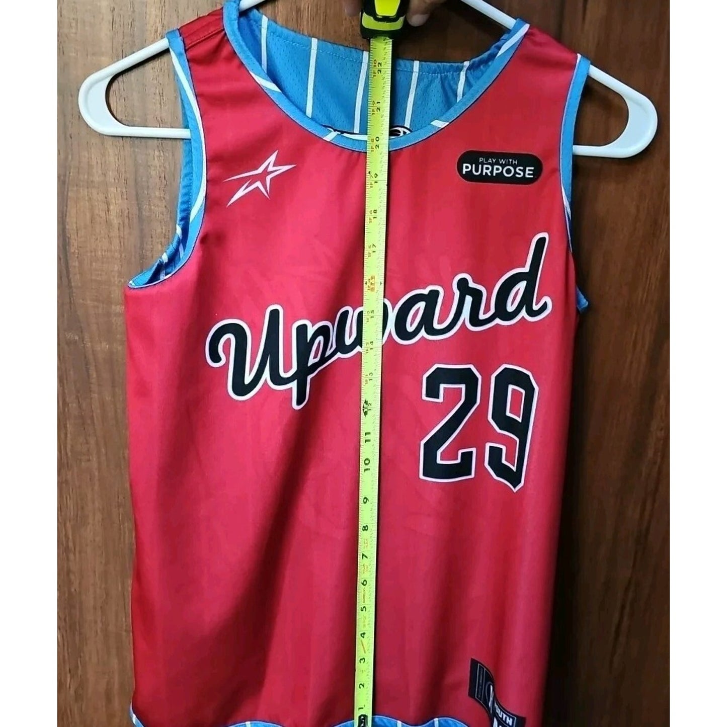 Reversible Upwards Play With Purpose Jersey Youth Medium #29 Basketball Jersey