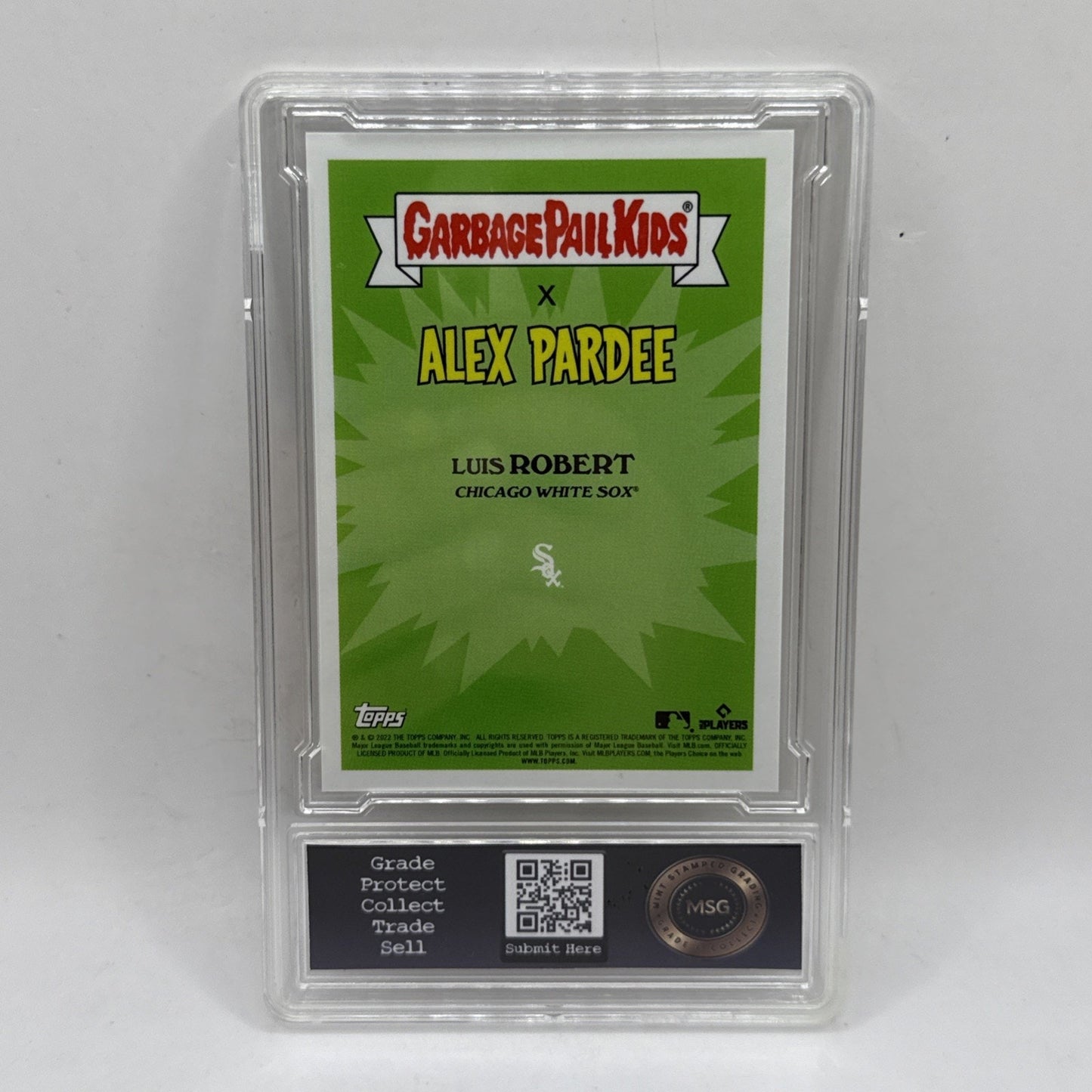 2022 Garbage Pail Kids x MLB, Rough ROBERT #13a Luis Robert Graded 9 Mint GPK
