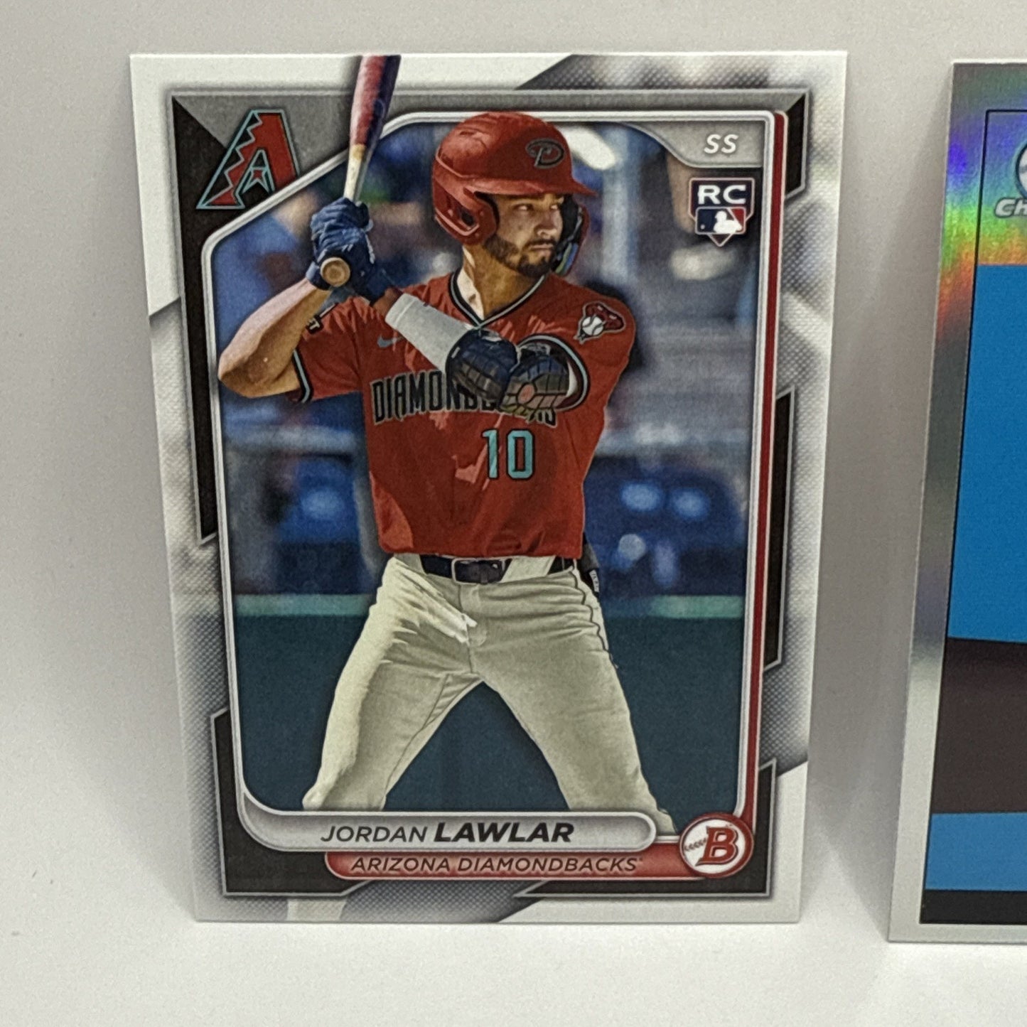 2024 Bowman Jordan Lawler RC Arizona Diamondbacks #96 Rookie And Foil Card