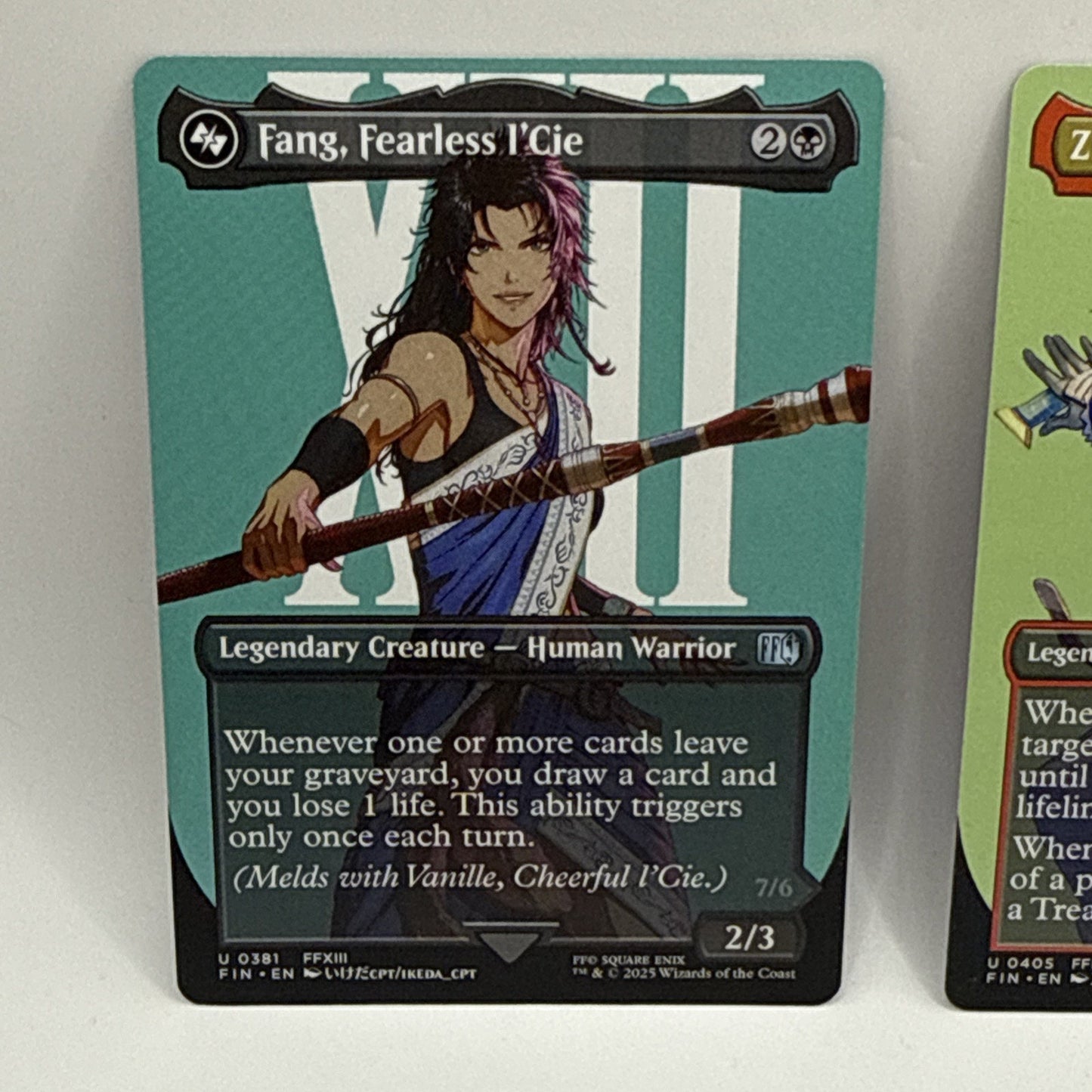 MTG - Fang, Fearless I'Cie & Zidane, Tantalus Thief (Borderless) Final Fantasy