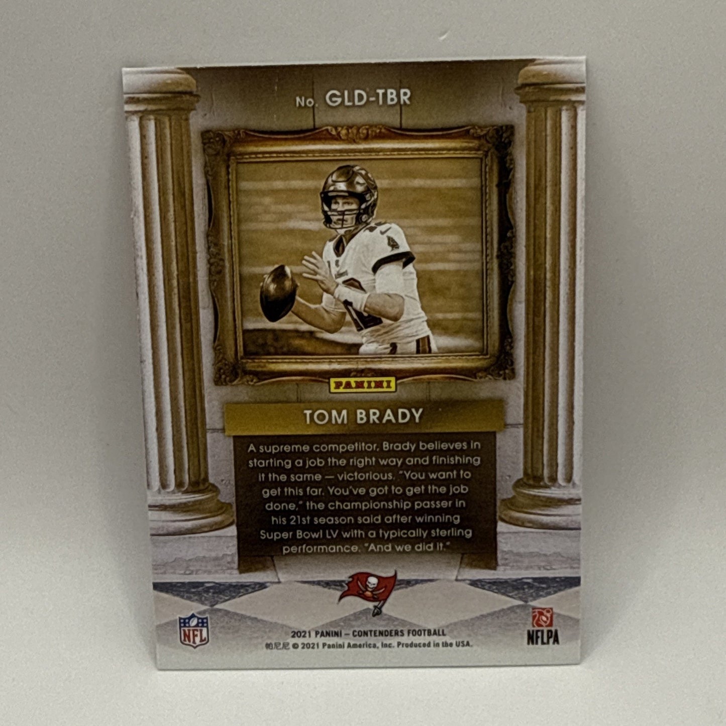 Tom Brady Gladiators #GLD-TBR Panini Contenders 2021 Buccaneers NFL Card