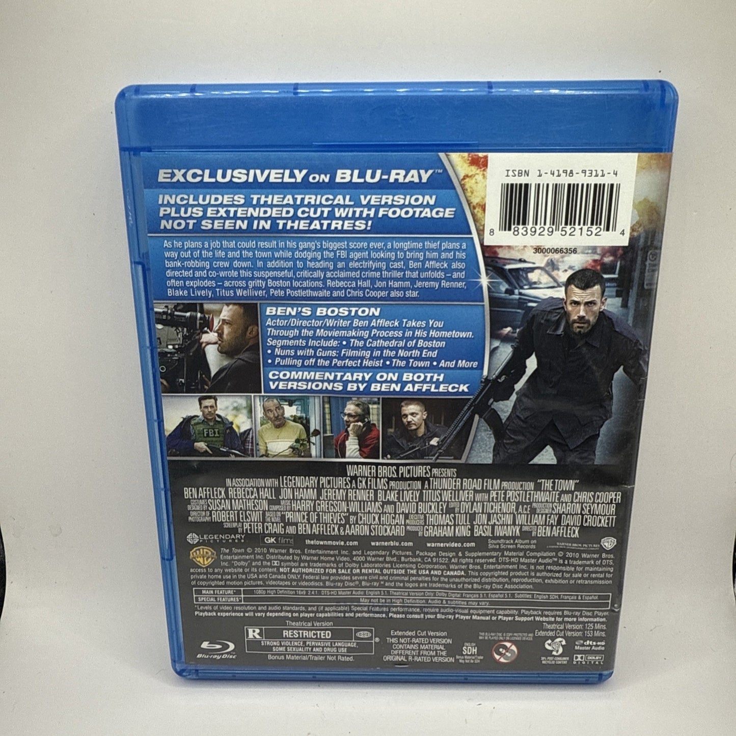 The Town Extended Version (Blu-ray) Ben Affleck - Blake Lively Action Movie