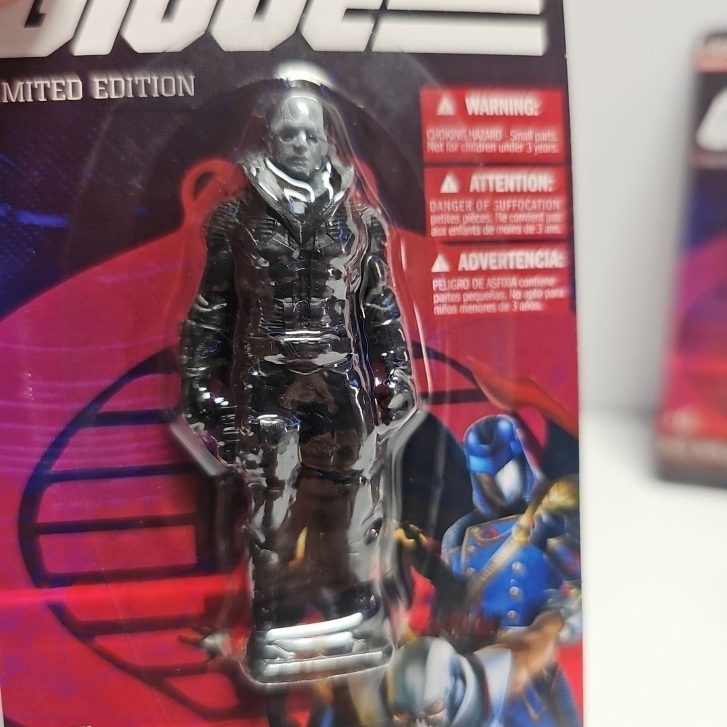 GI Joe COMBRA COMMANDER, RED NINJA & DESTRO 2.5" Mini figurine figure TOY LOT